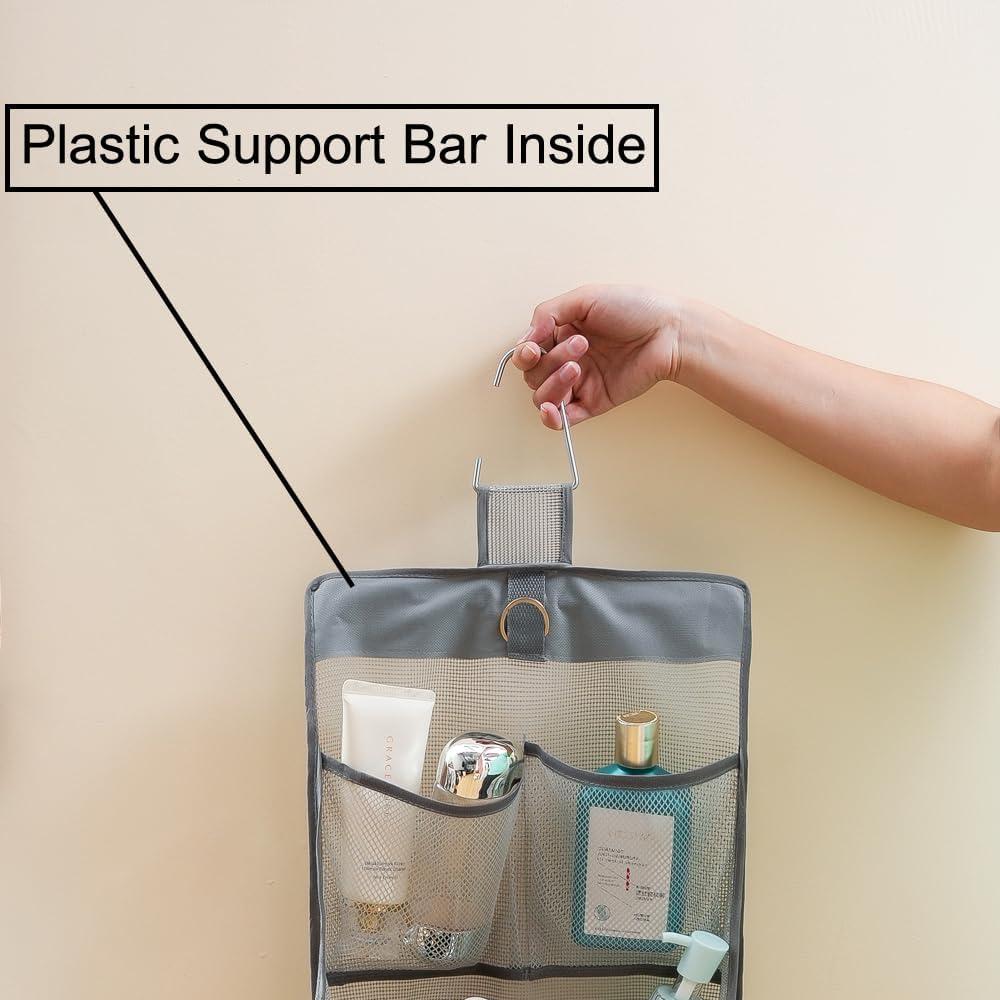 Organizador de Baño de Malla ALYER 61x33x20 cm Negro