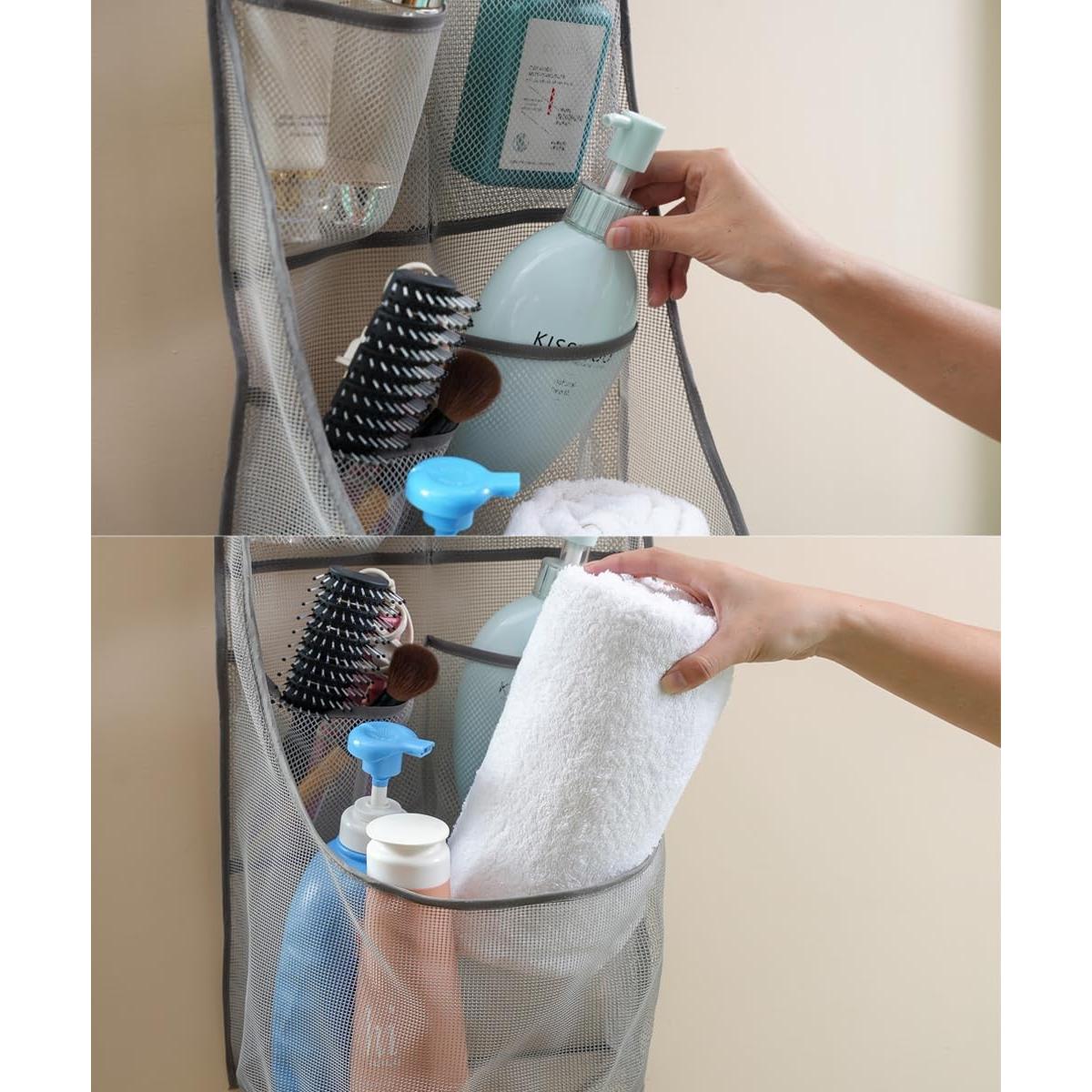 Organizador de Baño de Malla ALYER 61x33x20 cm Negro