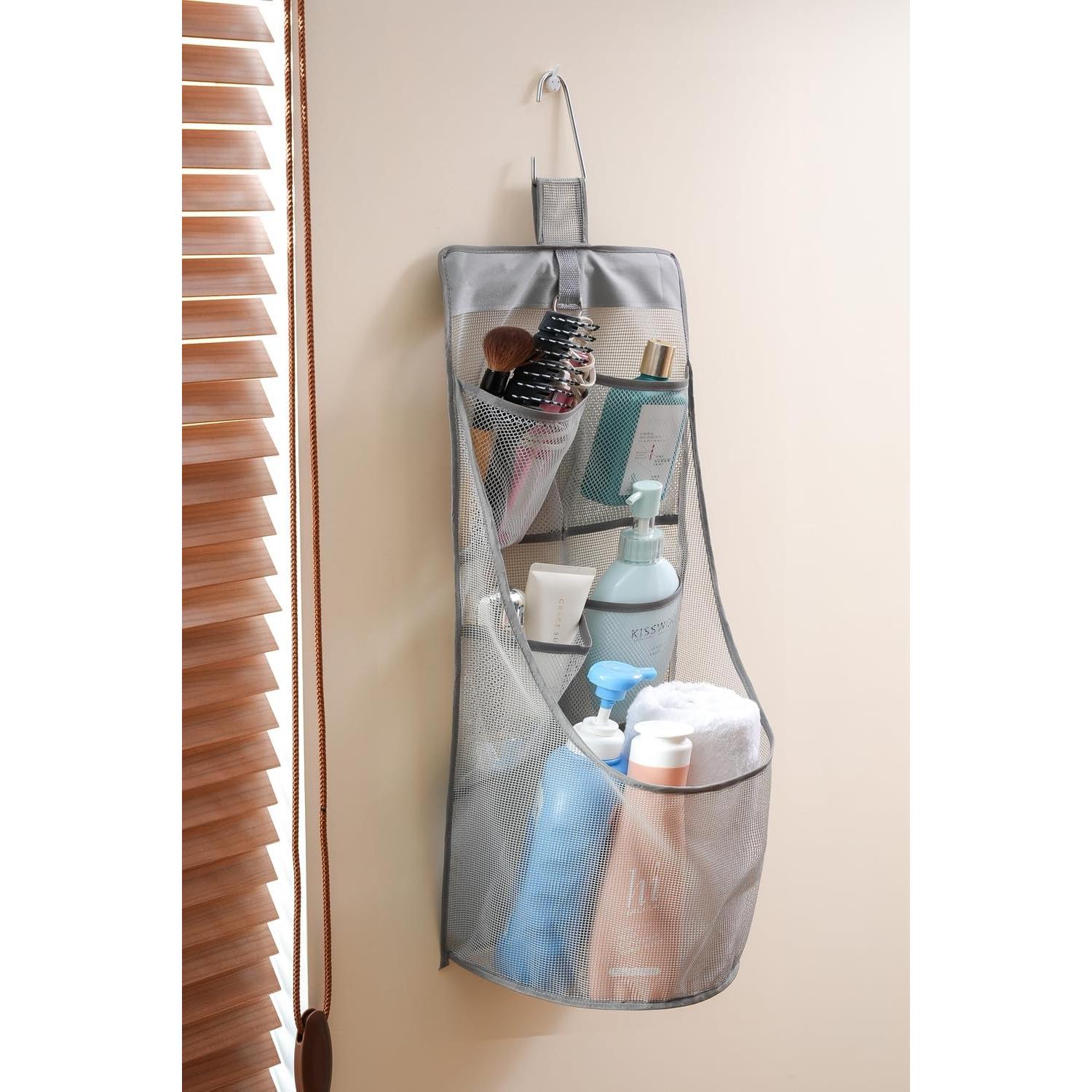 Organizador de Baño de Malla ALYER 61x33x20 cm Negro