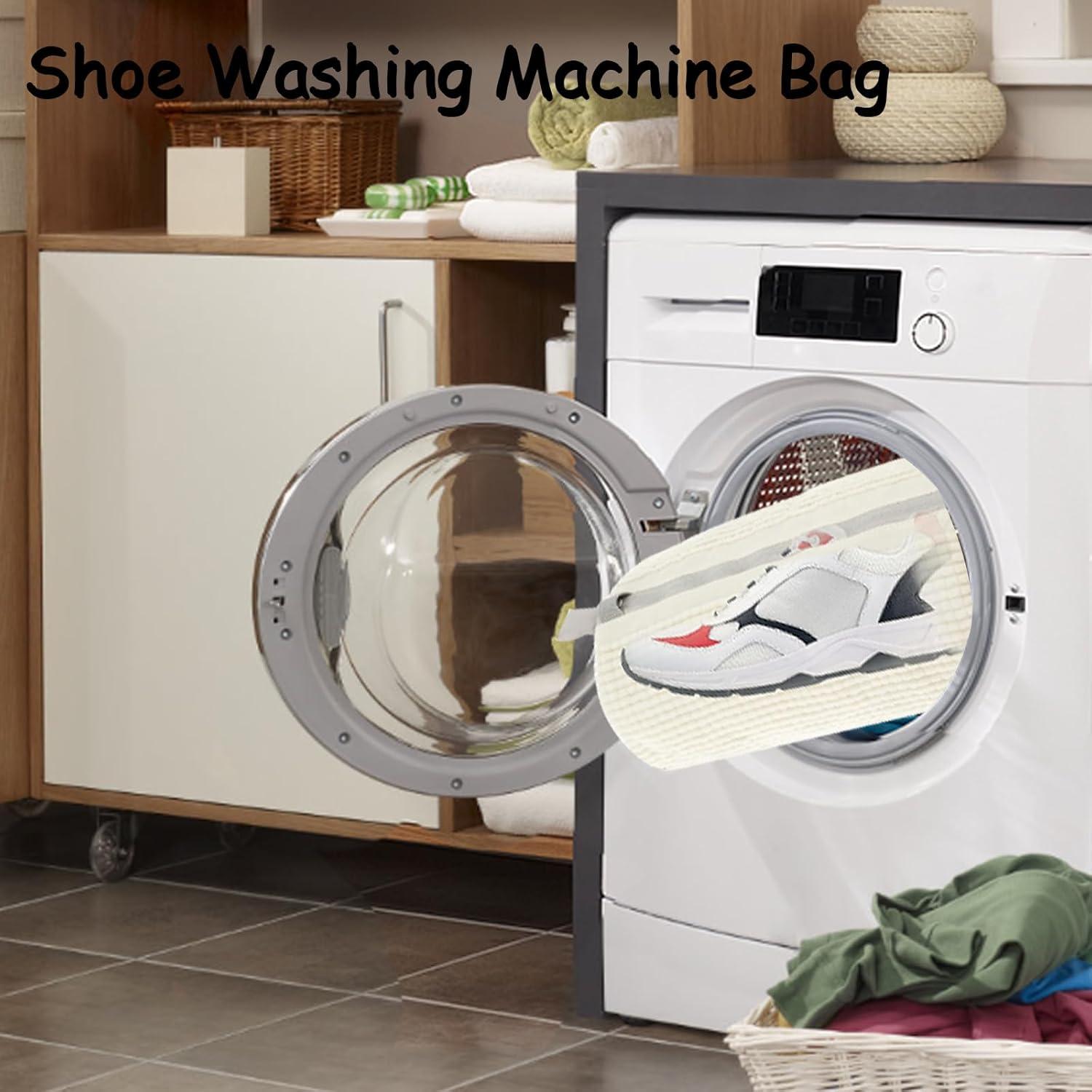 Bolsa de Lavado de Zapatos Genérico Reutilizable 2 Pcs Blanca
