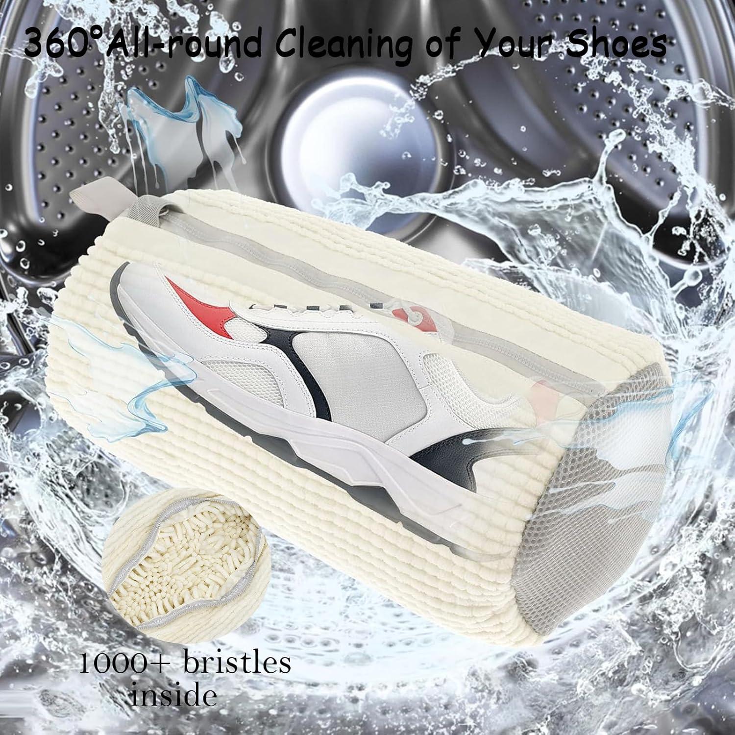 Bolsa de Lavado de Zapatos Genérico Reutilizable 2 Pcs Blanca