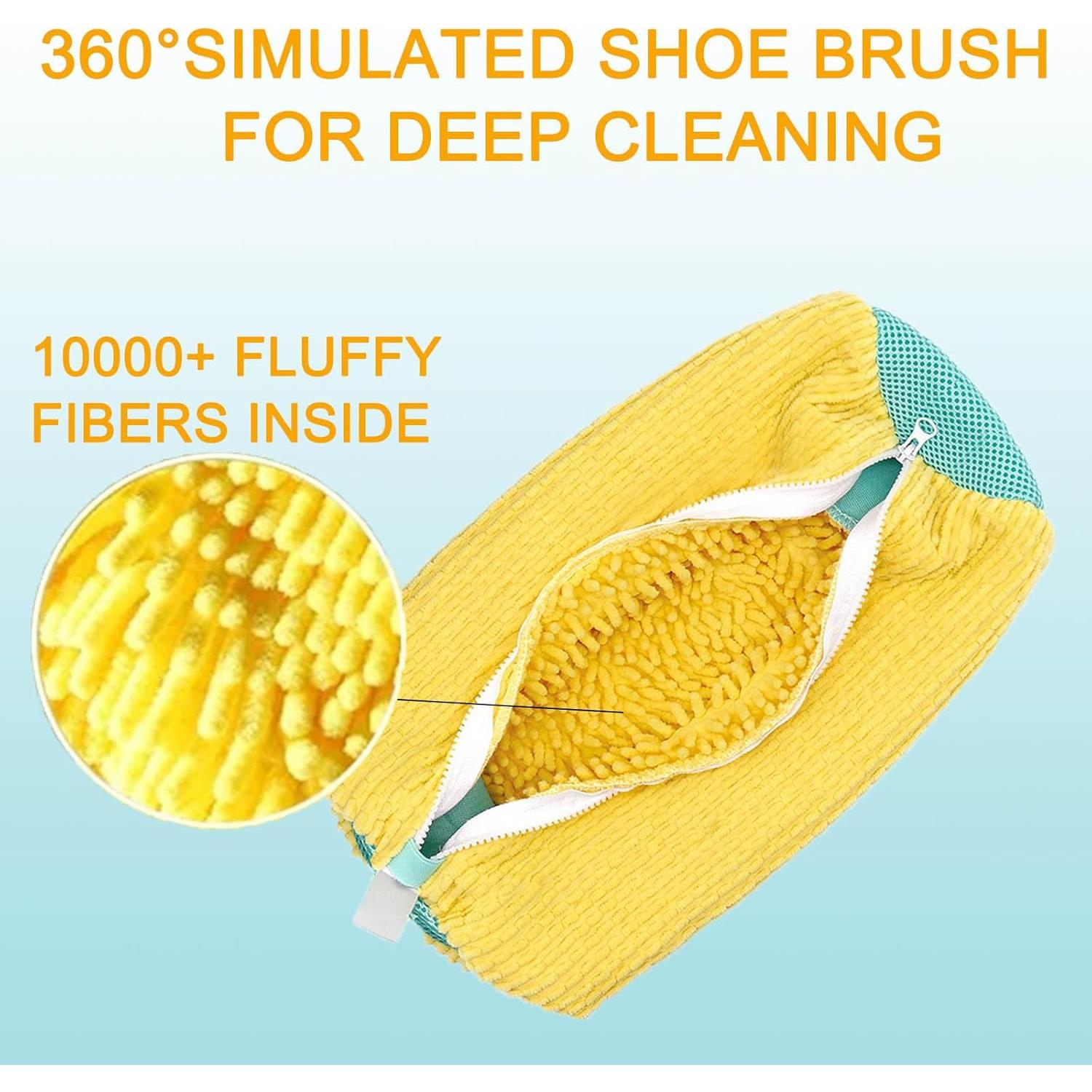 Bolsa de Lavado de Zapatos FOYOUHA Amarillo 2 Pcs 39x19 cm