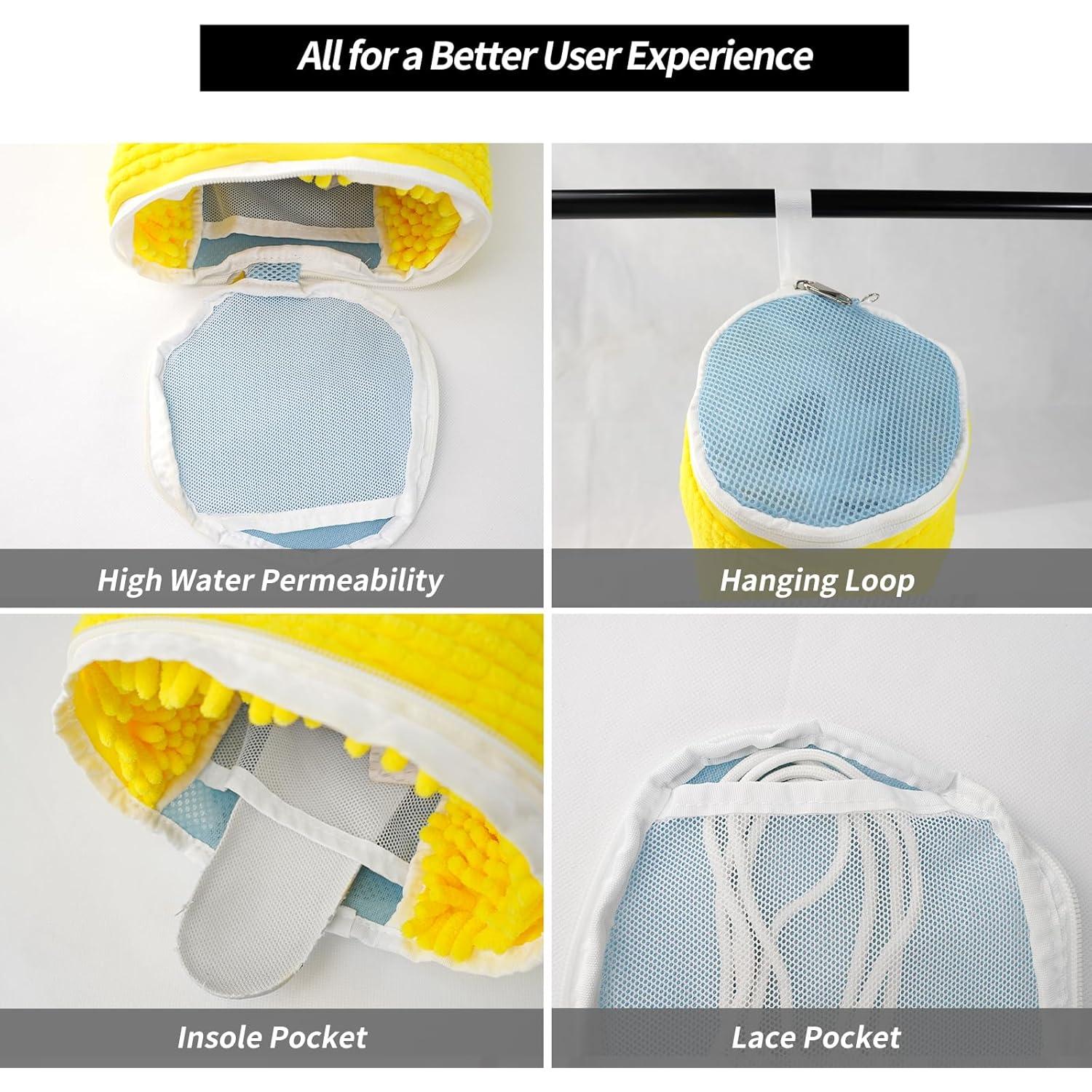 Bolsas de Lavado para Zapatos GOGOODA 2 PCS Amarillo