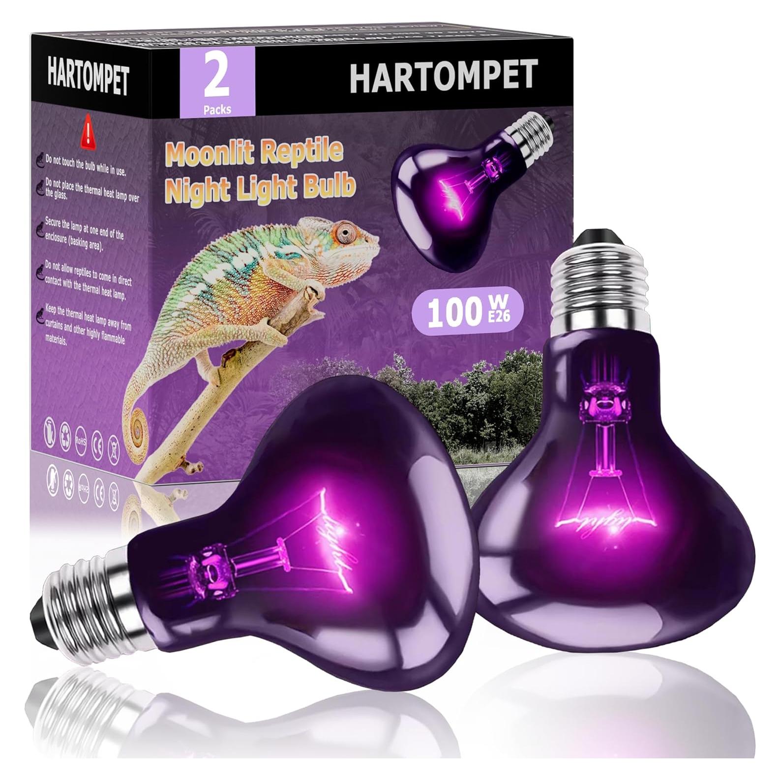 Lámpara de Calor Lunar HARTOMPET 100W para Reptiles