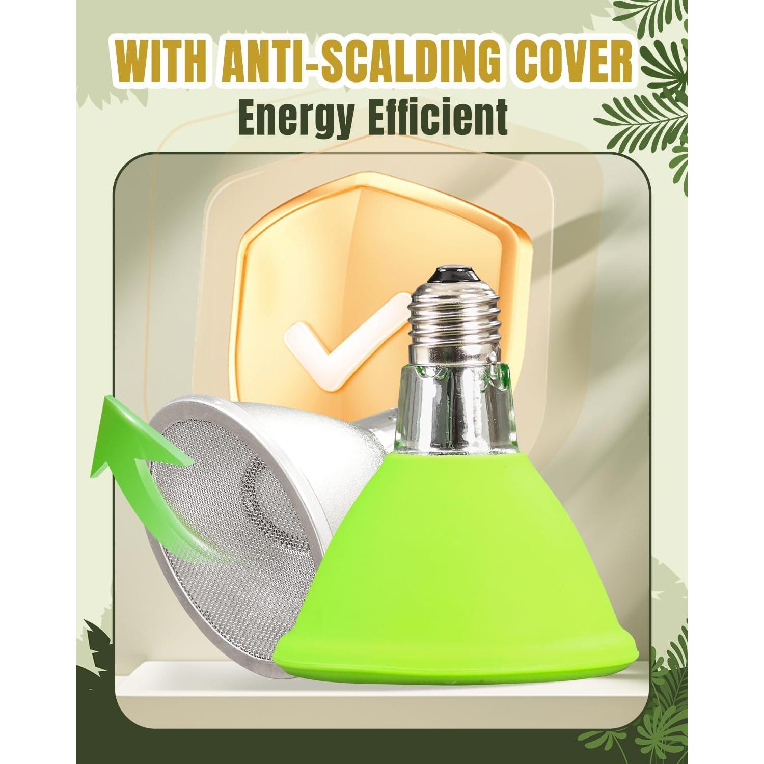 Lámpara de Calor Infrarroja 75W BESTSHOP para Reptiles