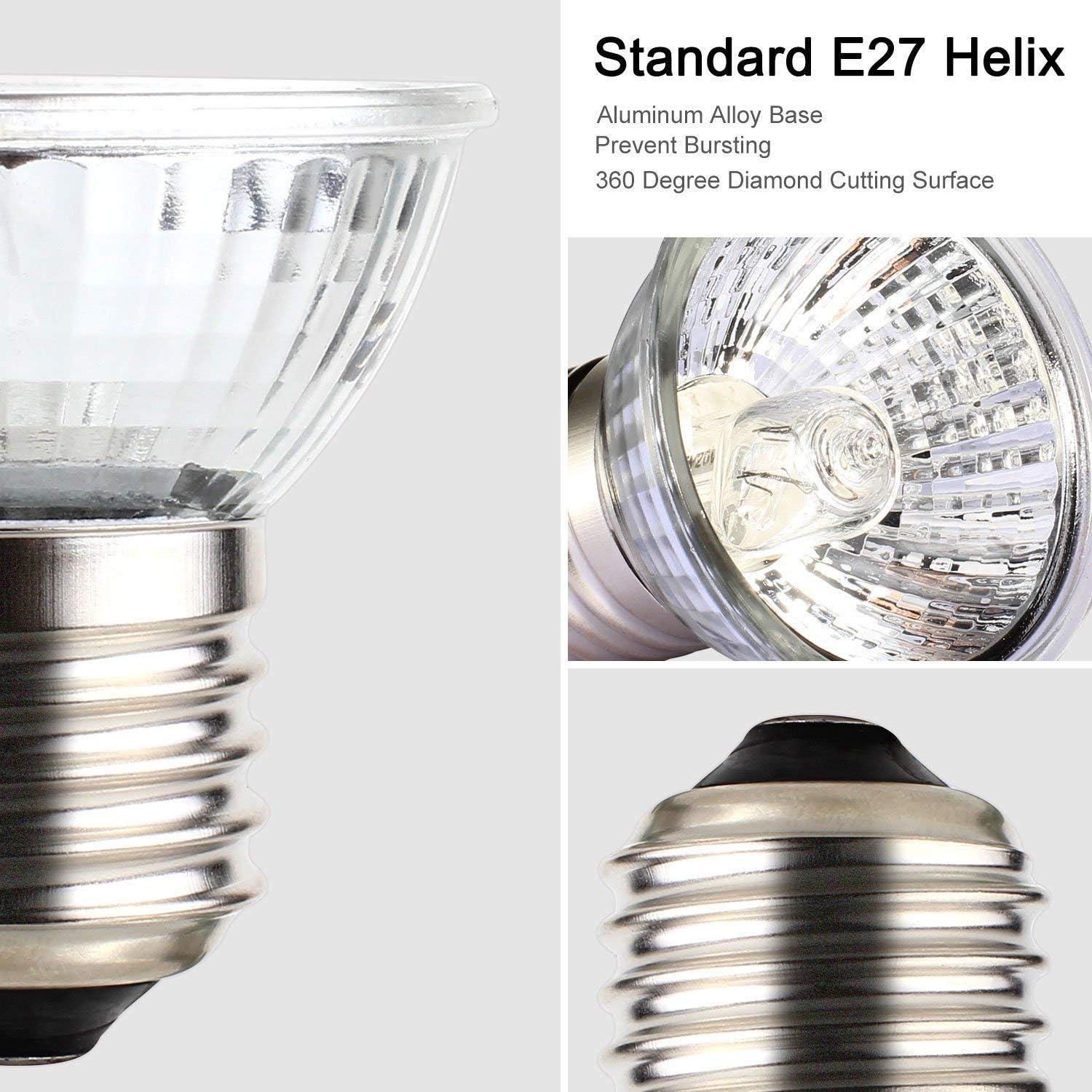 Lámpara de Calor Halógena 75W Espectro Completo OMAYKEY