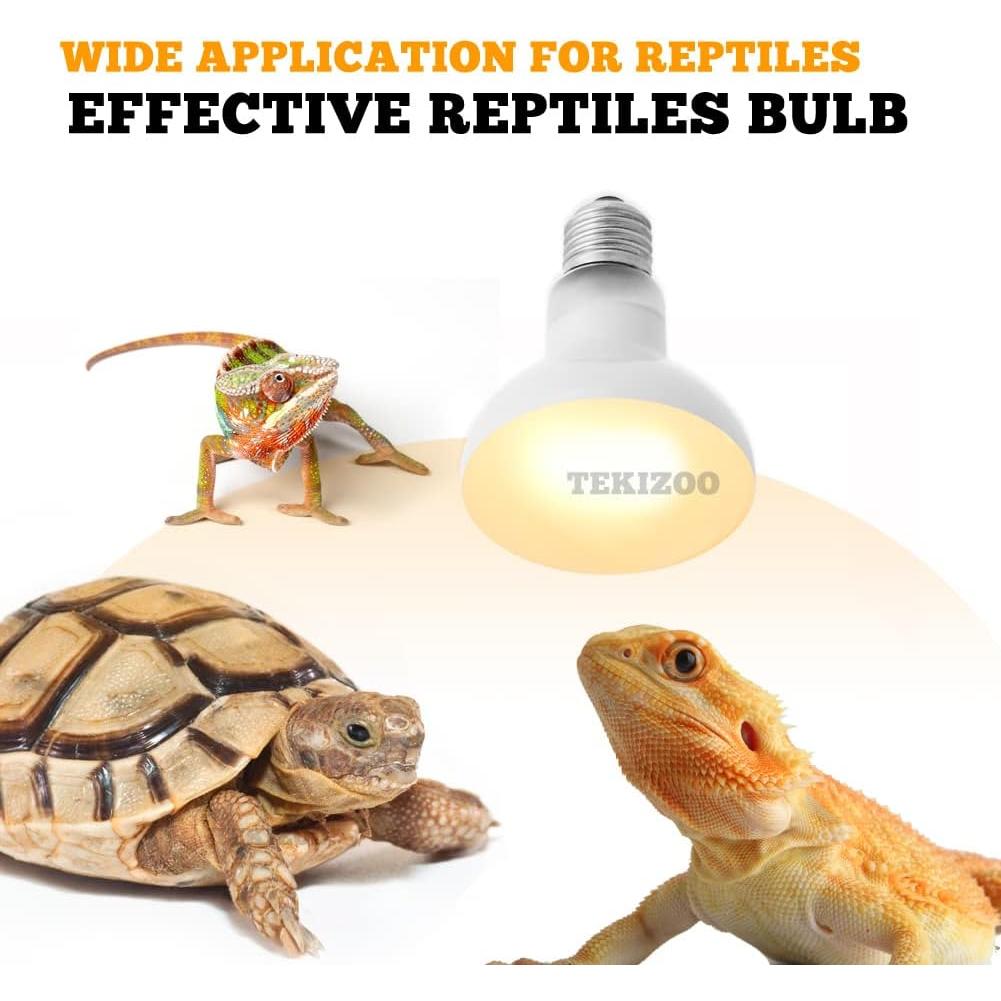 Lámpara de Calor UVA TEKIZOO 50W para Reptiles y Anfibios
