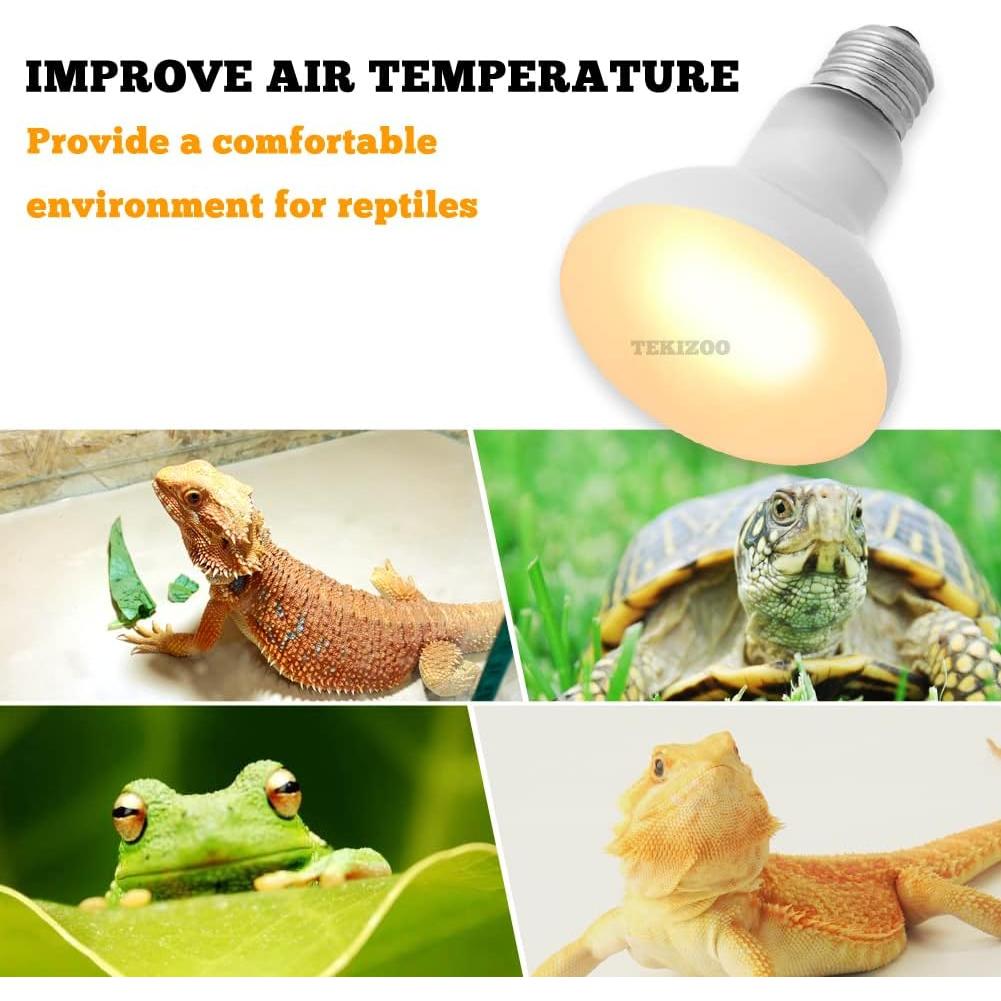 Lámpara de Calor UVA TEKIZOO 50W para Reptiles y Anfibios