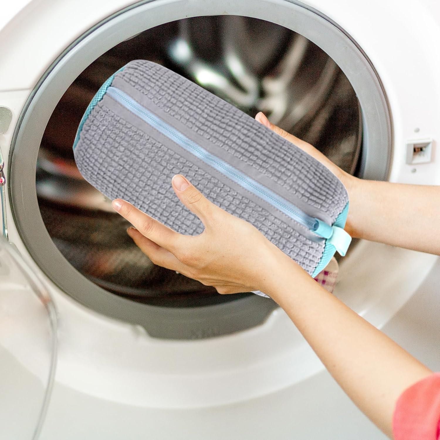 Bolsa de Lavado de Zapatos BCCSNNM 2 Pcs Gris 38.9x19 cm