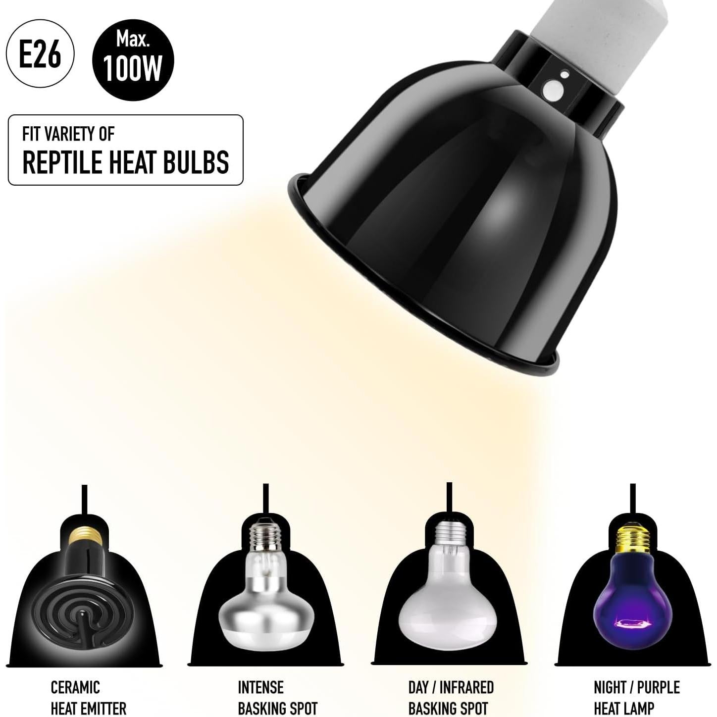 Lámpara de Reptiles ReptiKing Domo Estándar 14 cm Cerámico