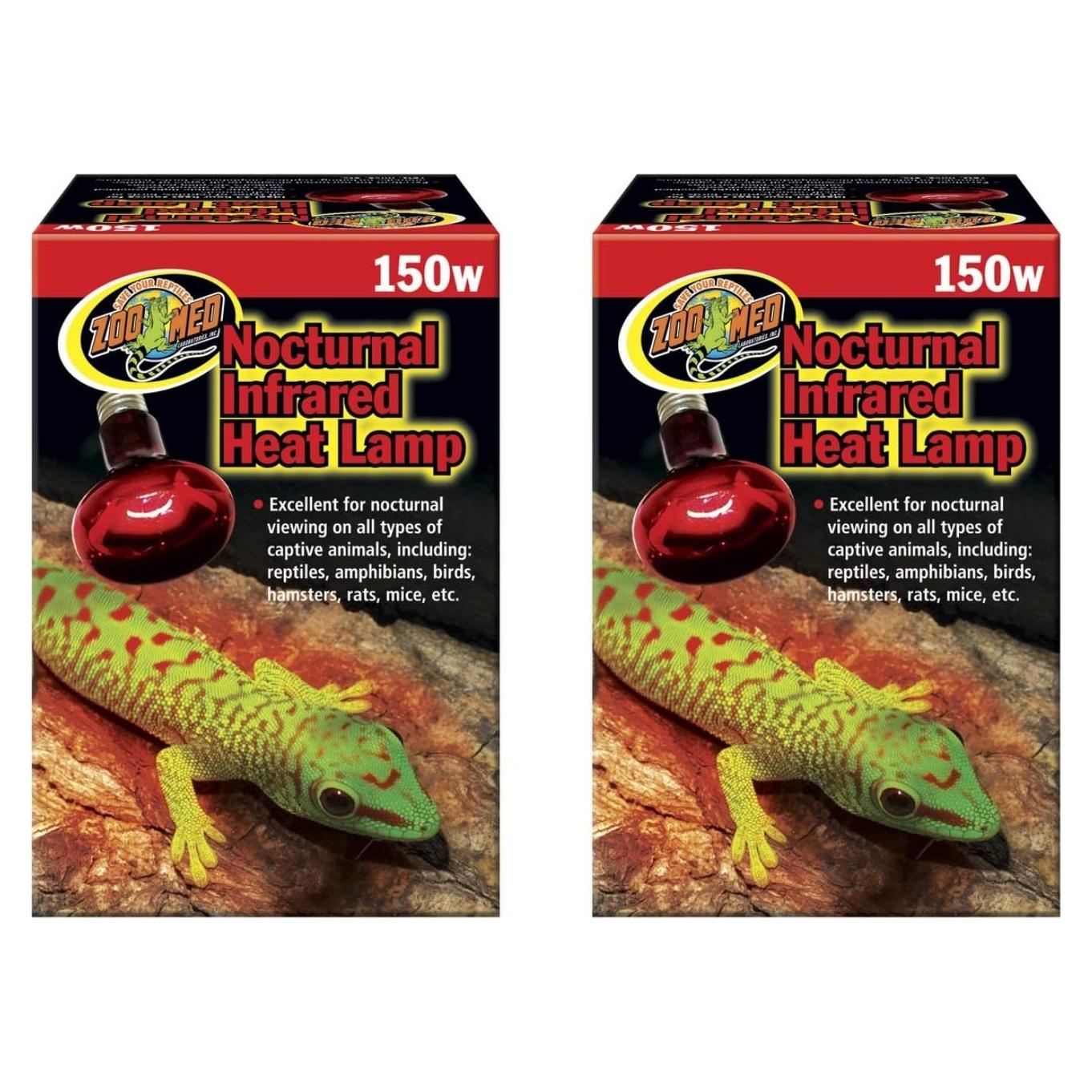 Lámpara de Calor Infrarroja Roja Zoo Med 150W - 2 Paquete