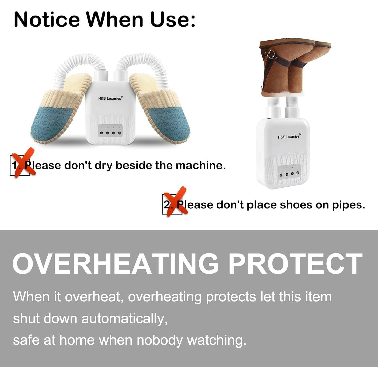 Secador de Botas H&B Lujo HBLXSD01 - Elimina Humedad y Olores