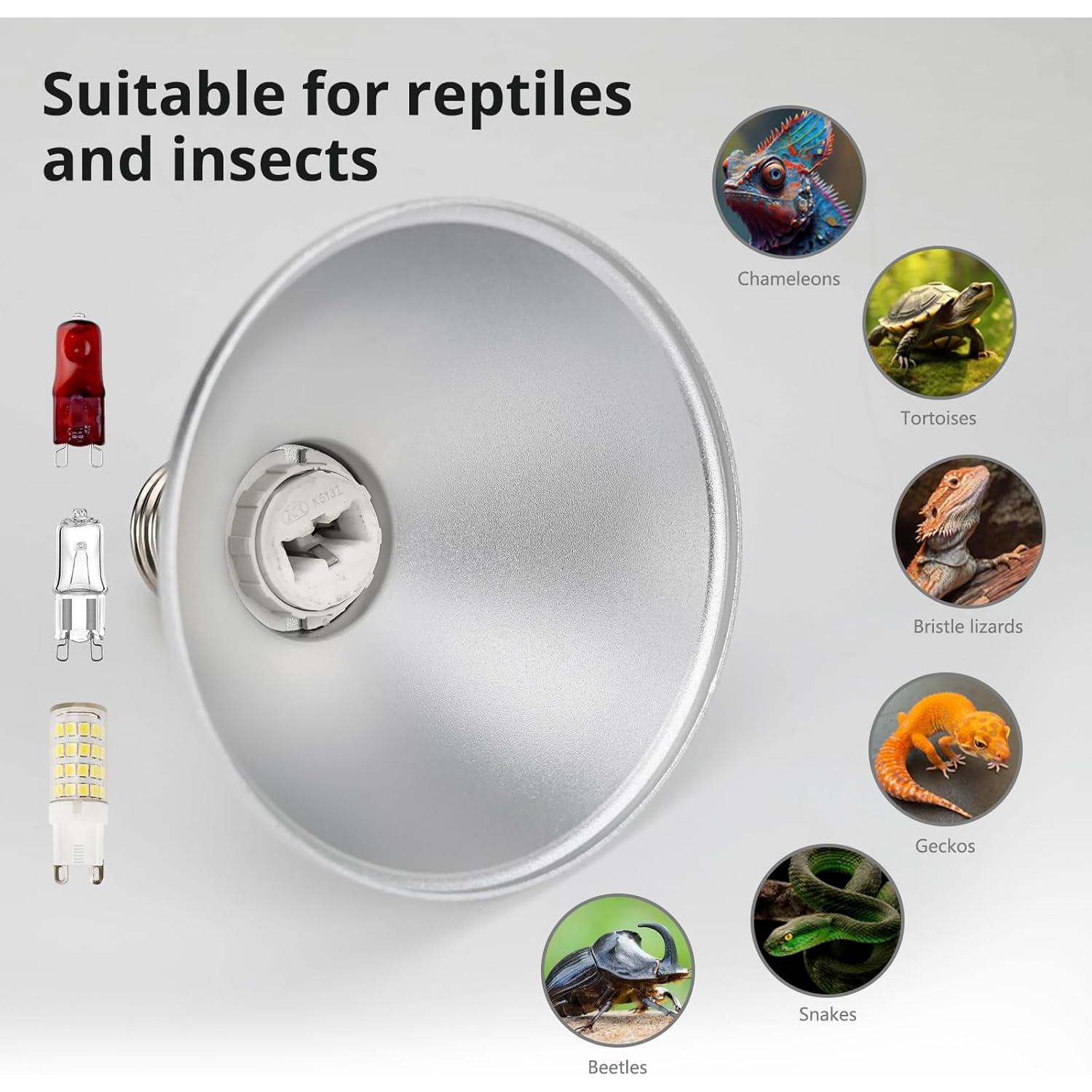 Lámpara de Calor para Reptiles MCLANZOO 50W G9