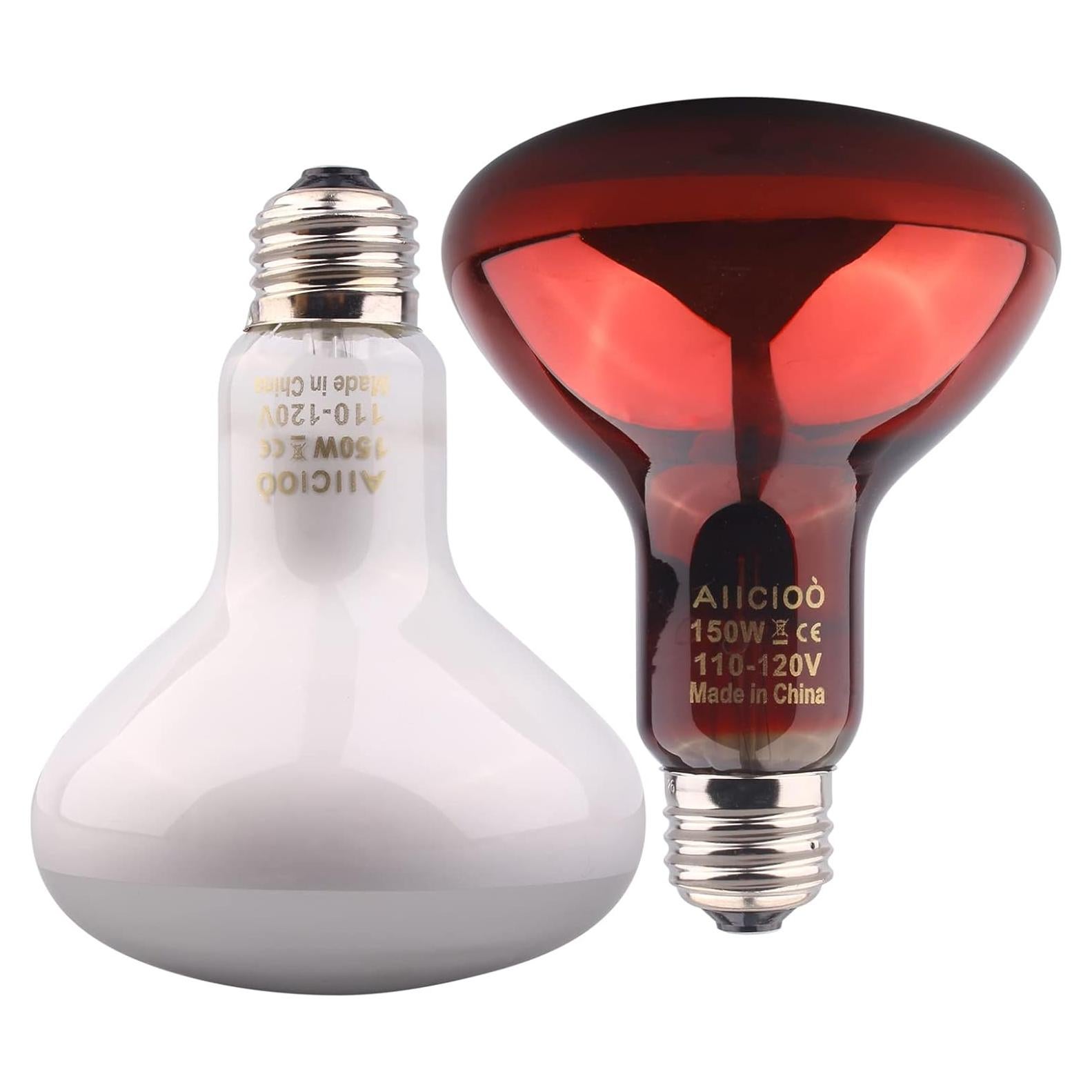 Conjunto de Lámpara de Calor para Reptiles AIICIOO 150W