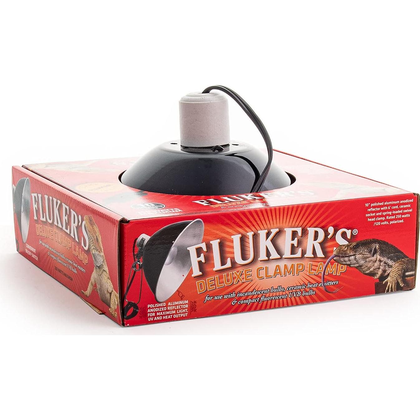 Lámpara de Abrazadera Fluker's Repta-Clamp 10" para Reptiles