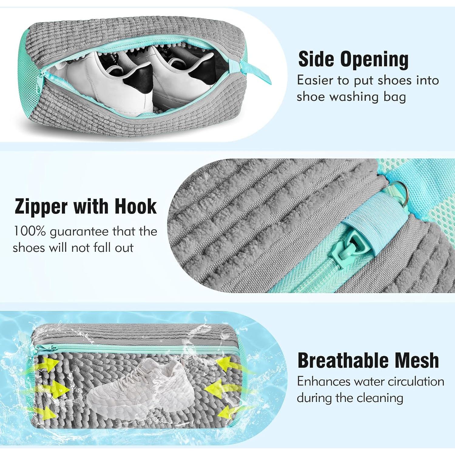 Bolsa de Lavado de Zapatos XPIZO Talla Única Gris 100% Segura