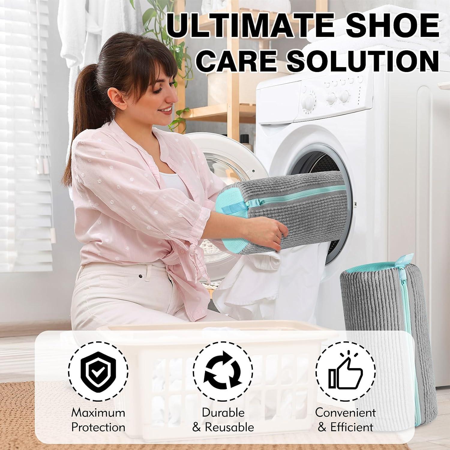 Bolsa de Lavado de Zapatos XPIZO Talla Única Gris 100% Segura