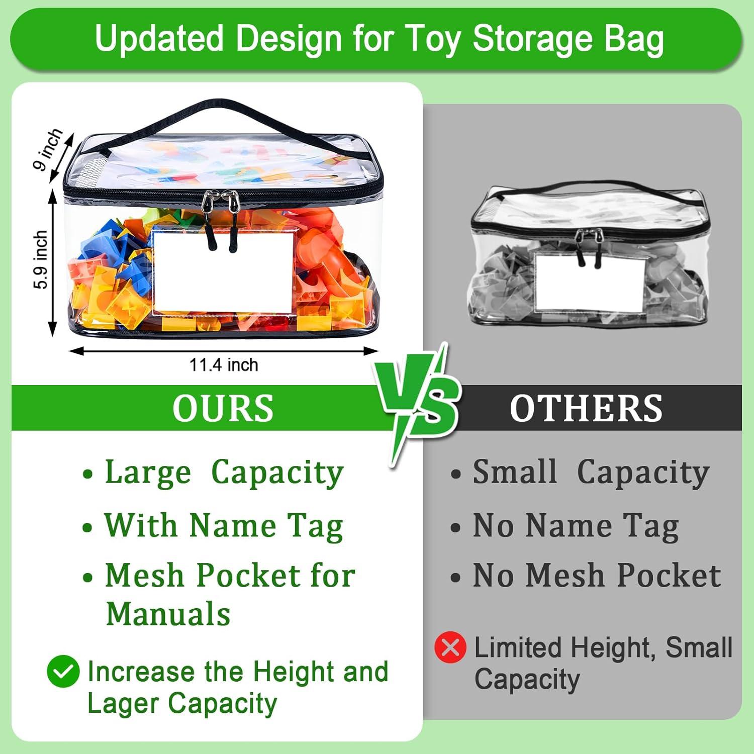 Bolsa de Almacenamiento de Juguetes POILKMNI 6 Paquetes PVC