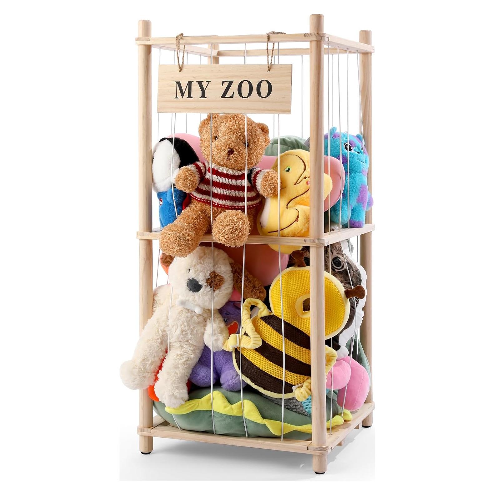 Organizador de Madera para Animales de Peluche GLDZI Pequeño