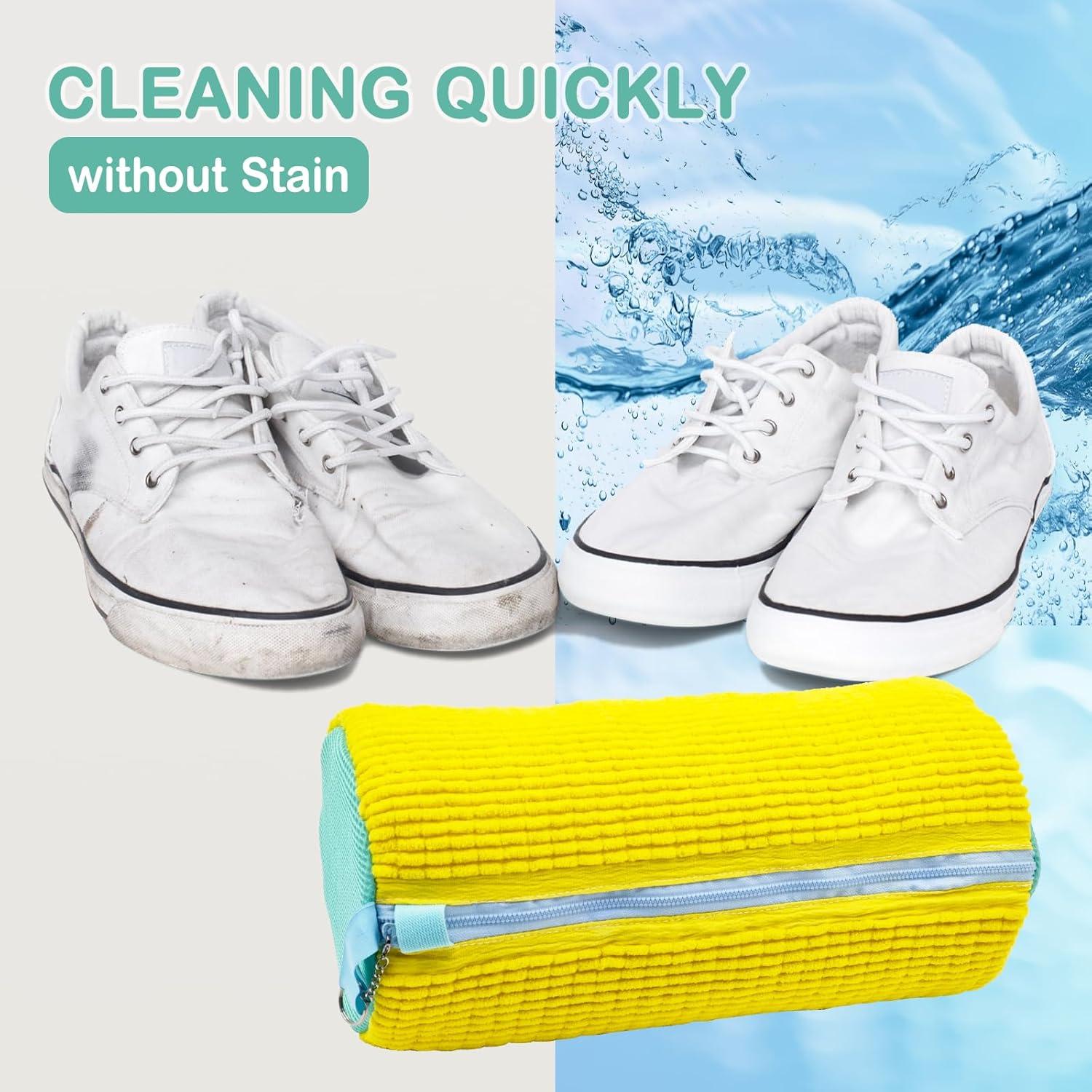 Bolsa de Lavado de Zapatos Artgeeker Amarillo 4 Pcs 39x19cm