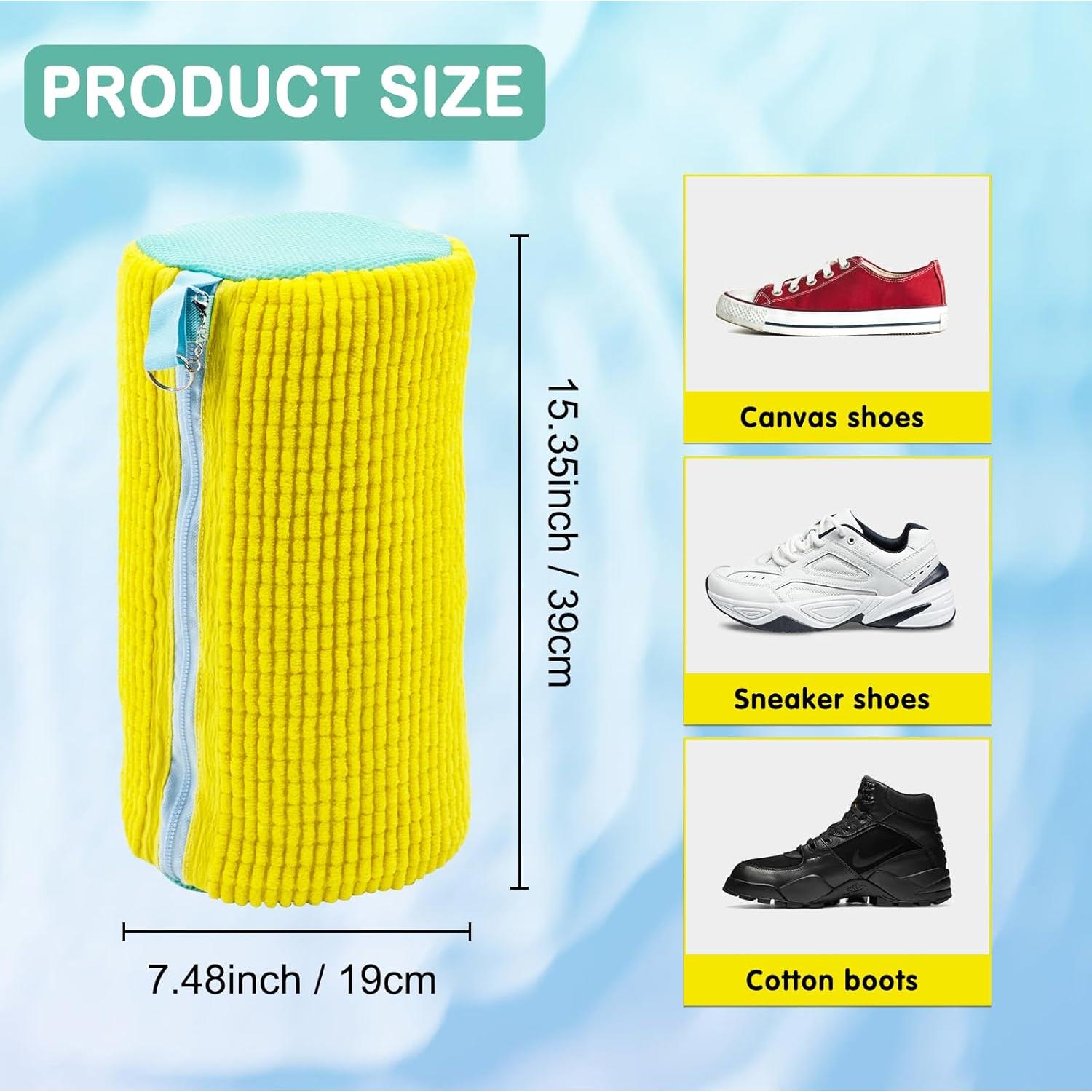 Bolsa de Lavado de Zapatos Artgeeker Amarillo 4 Pcs 39x19cm