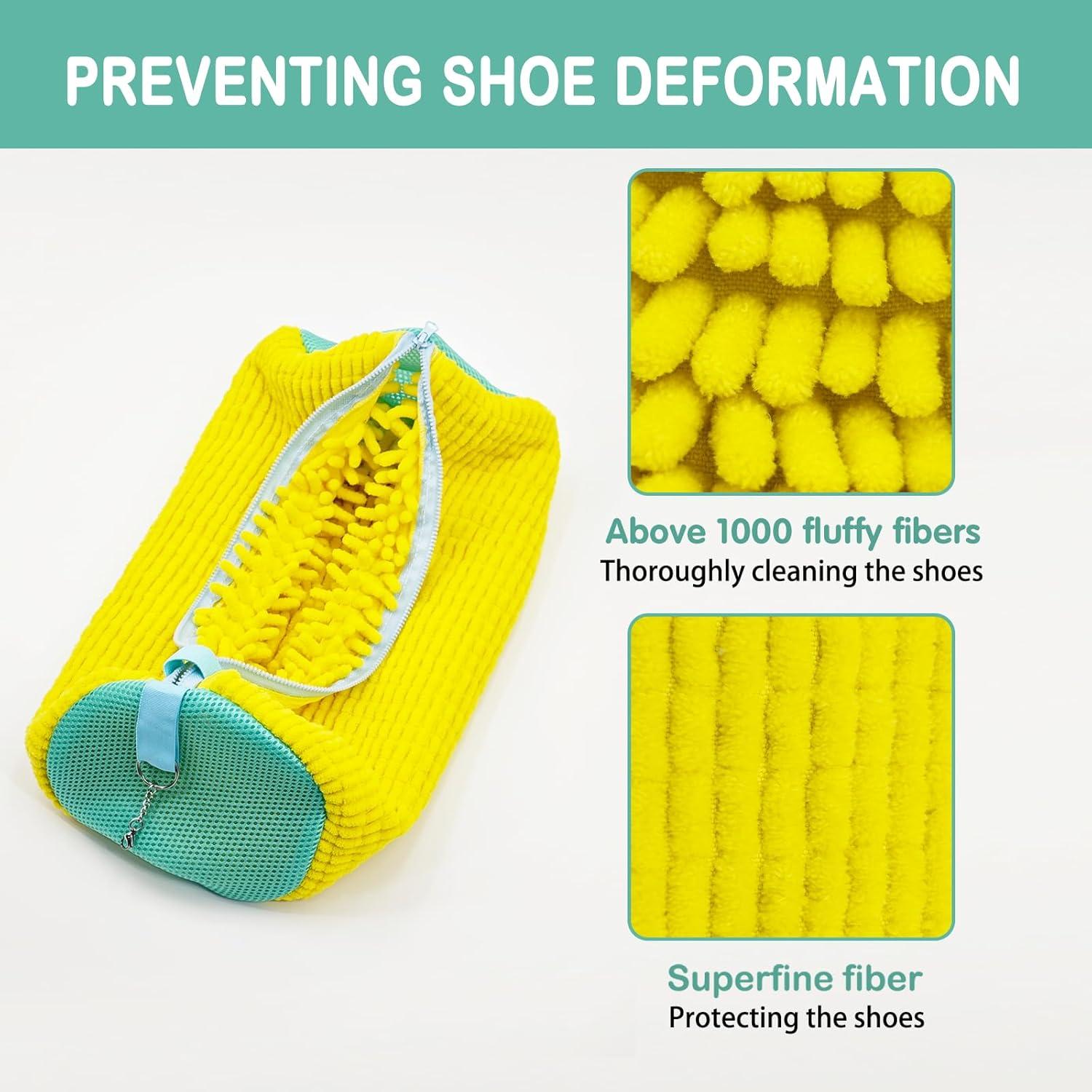 Bolsa de Lavado de Zapatos Artgeeker Amarillo 4 Pcs 39x19cm