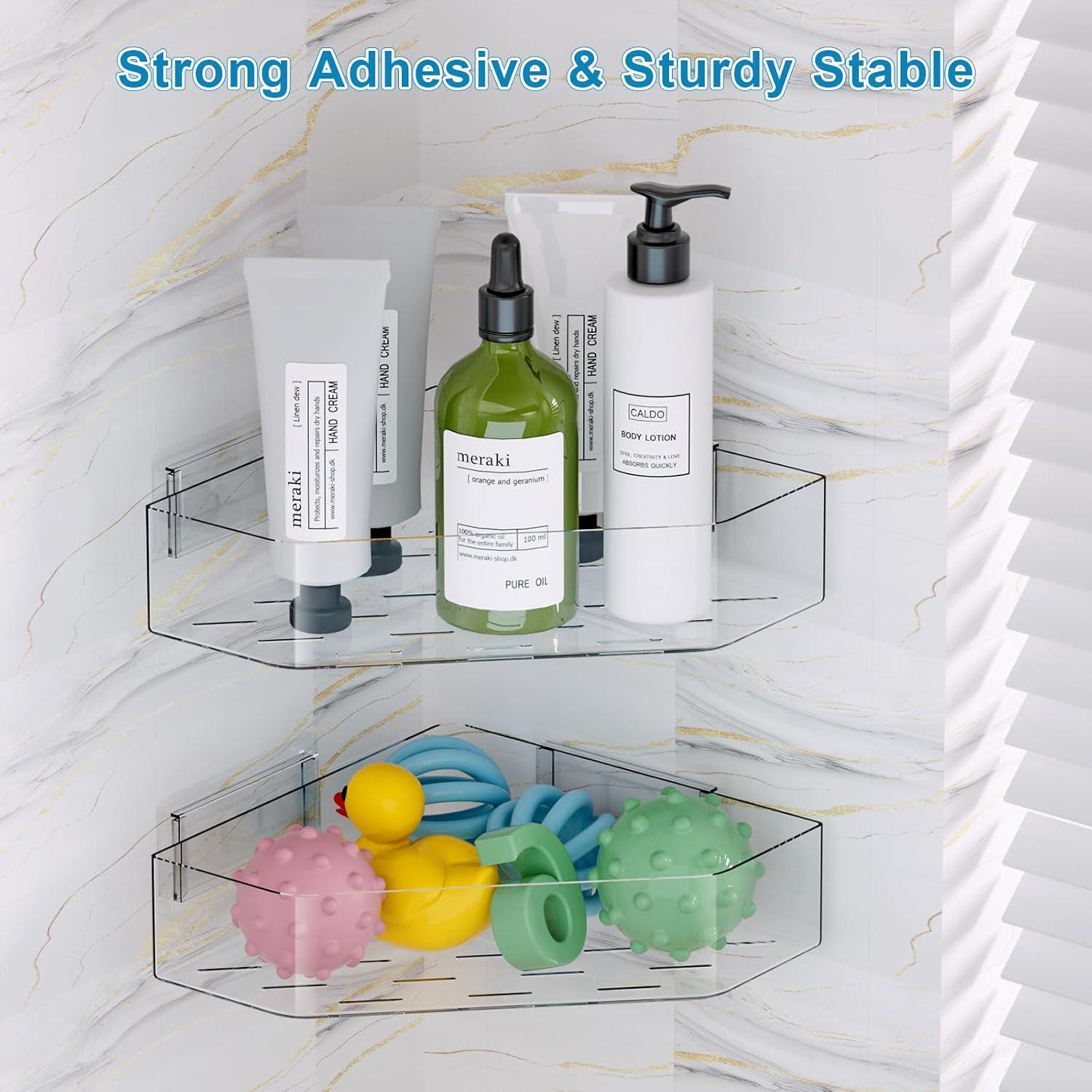 Organizador de Juguetes de Baño Natheeph 2-Pack Transparente