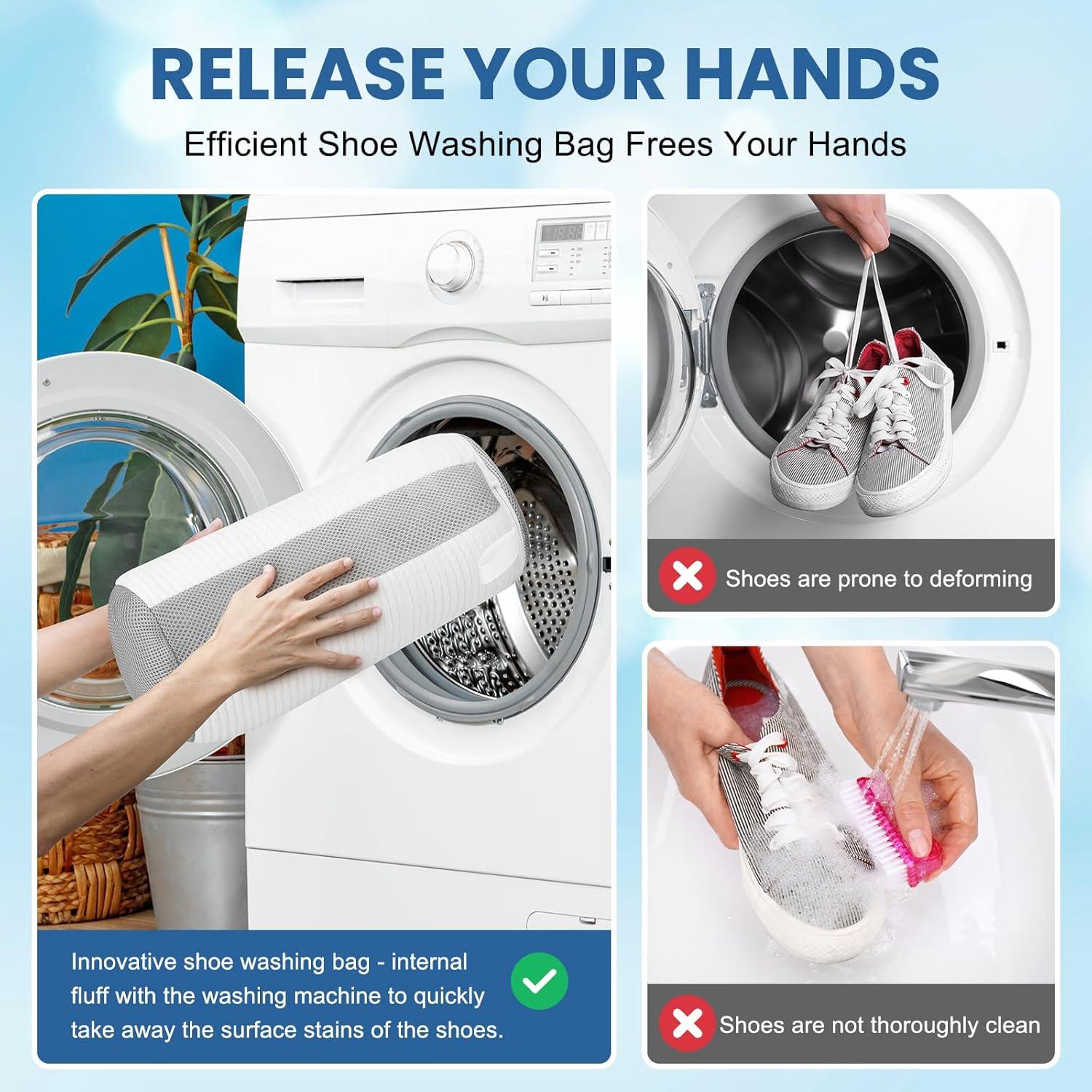 Bolsa de Lavado de Zapatos Reutilizable XSHBG-WHE - Blanco