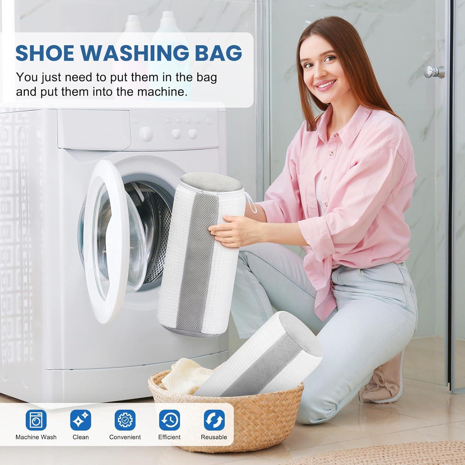 Bolsa de Lavado de Zapatos Reutilizable XSHBG-WHE - Blanco