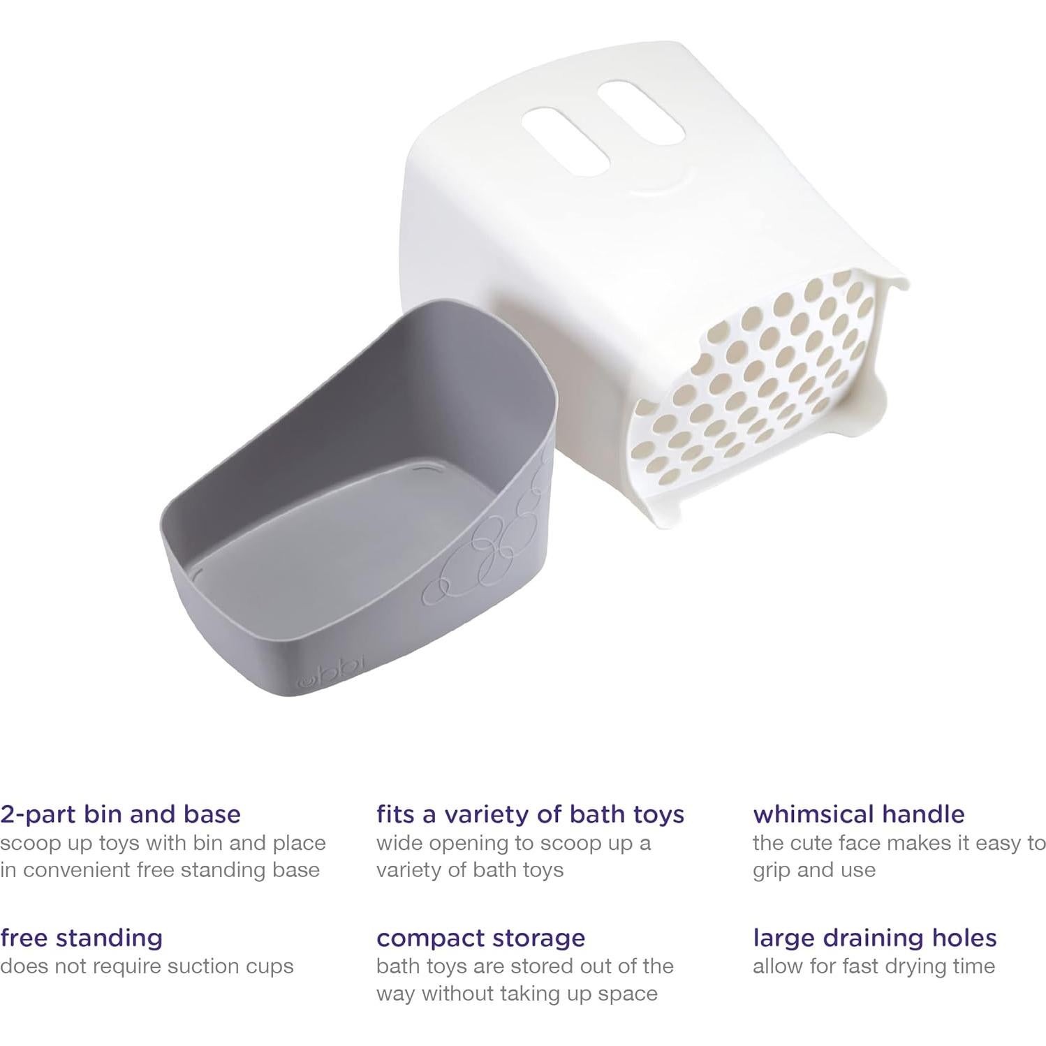 Organizador de Juguetes de Baño Ubbi con Caddy y Secado Rápido