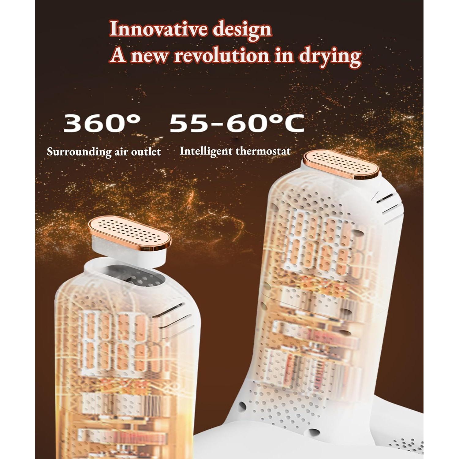 Secador de Zapatos Eléctrico Bewinner 280x200x278mm Portátil