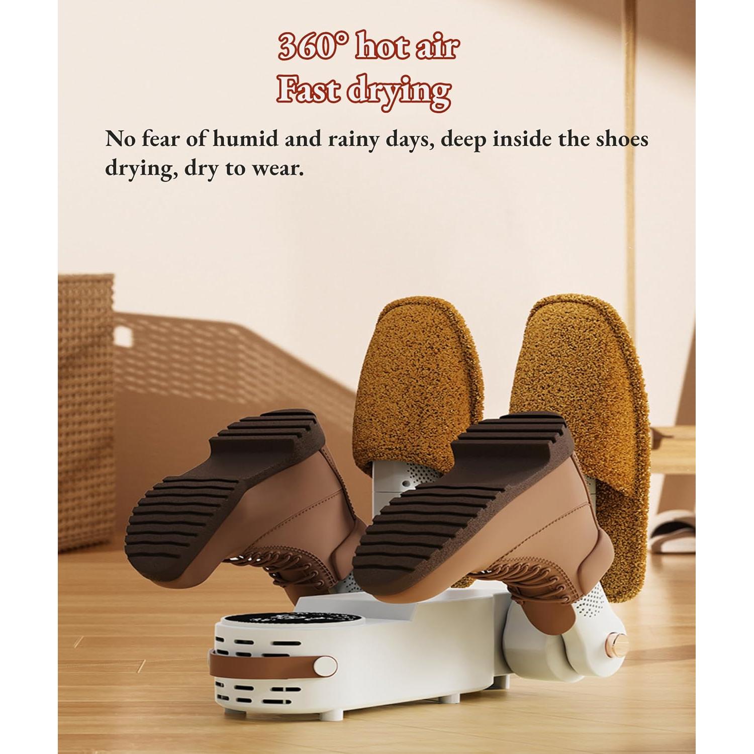 Secador de Zapatos Eléctrico Bewinner 280x200x278mm Portátil
