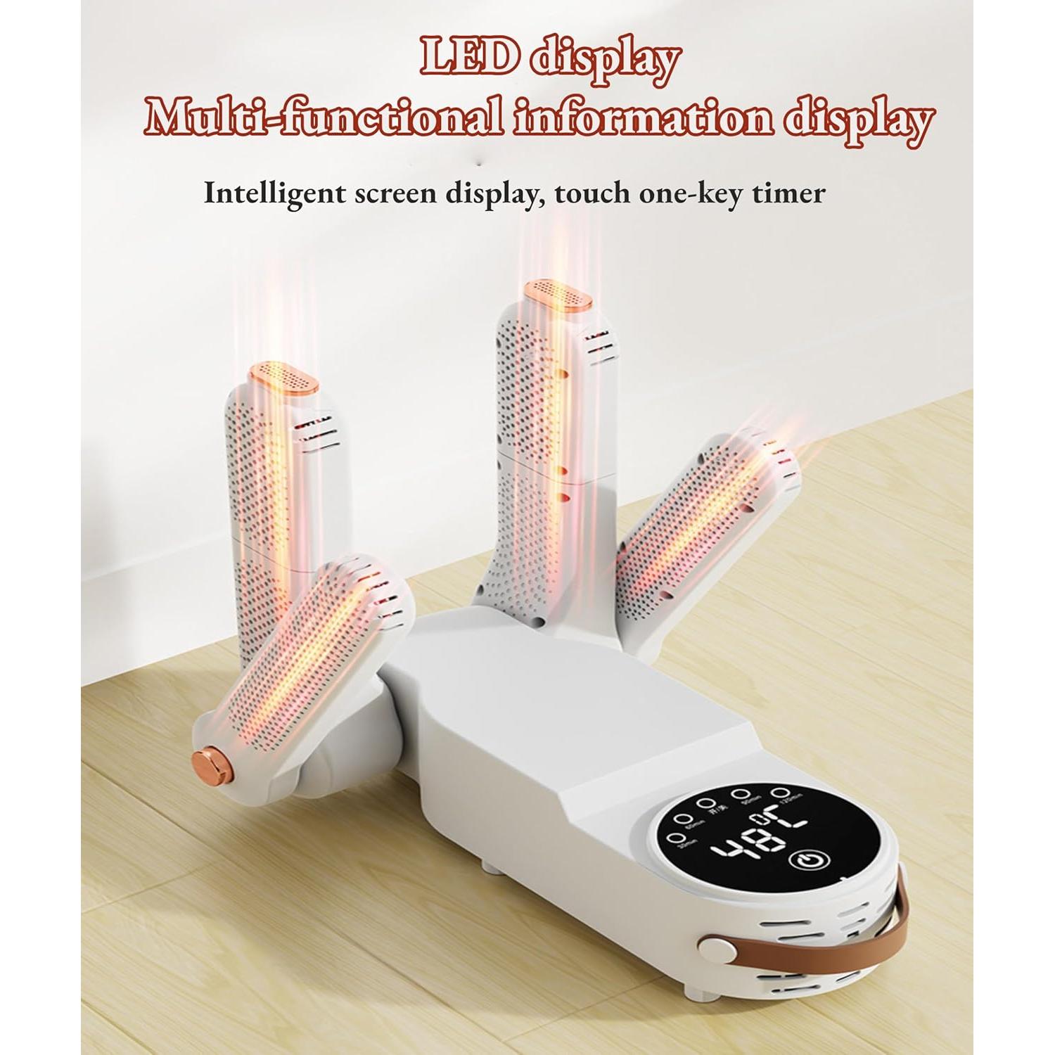 Secador de Zapatos Eléctrico Bewinner 280x200x278mm Portátil