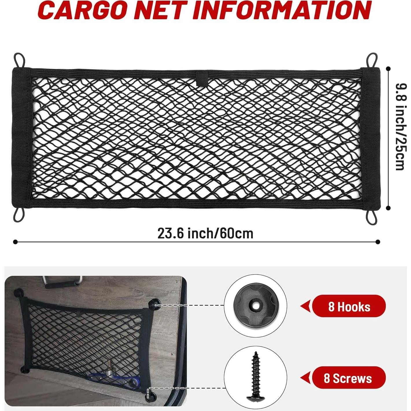 Red de Carga Elástica RED WOLF 60x25 cm para Maletero