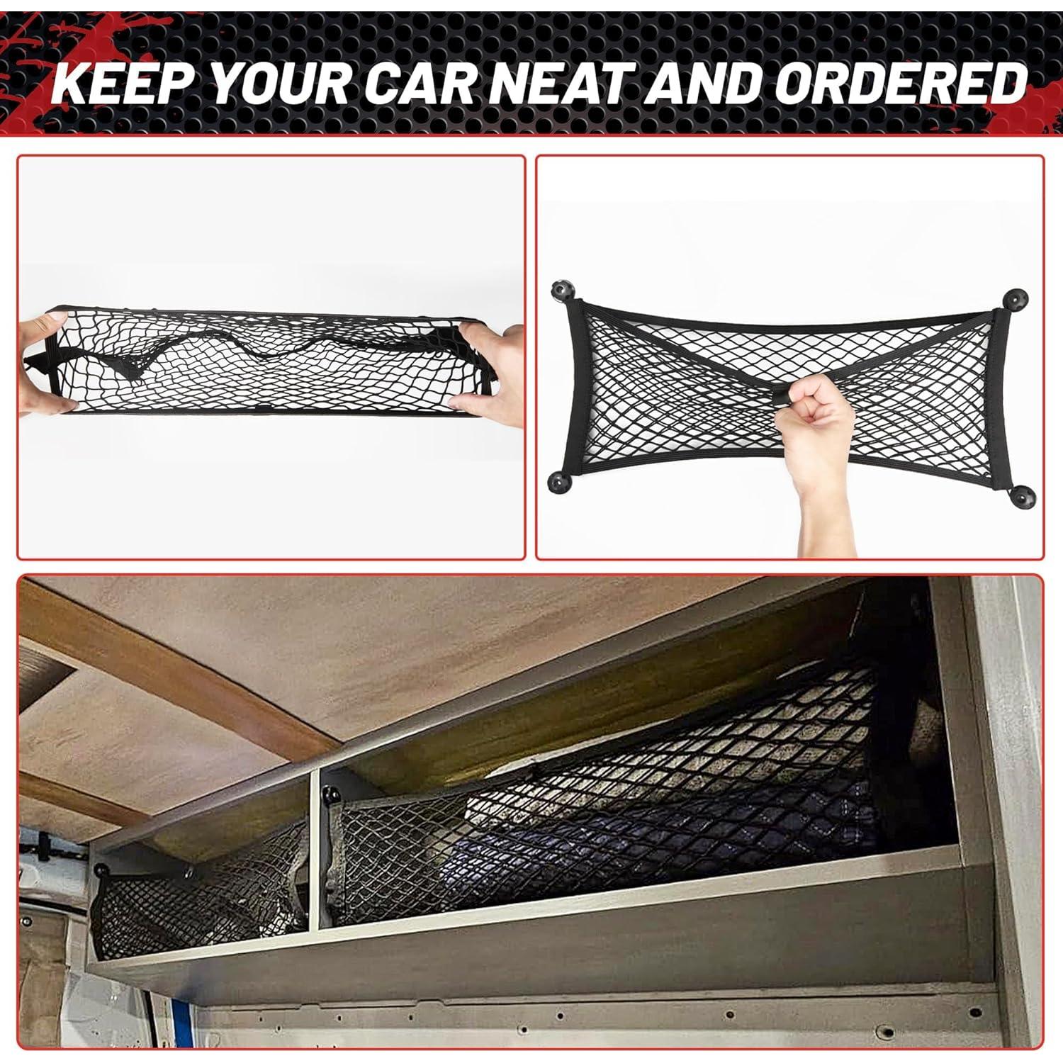 Red de Carga Elástica RED WOLF 60x25 cm para Maletero