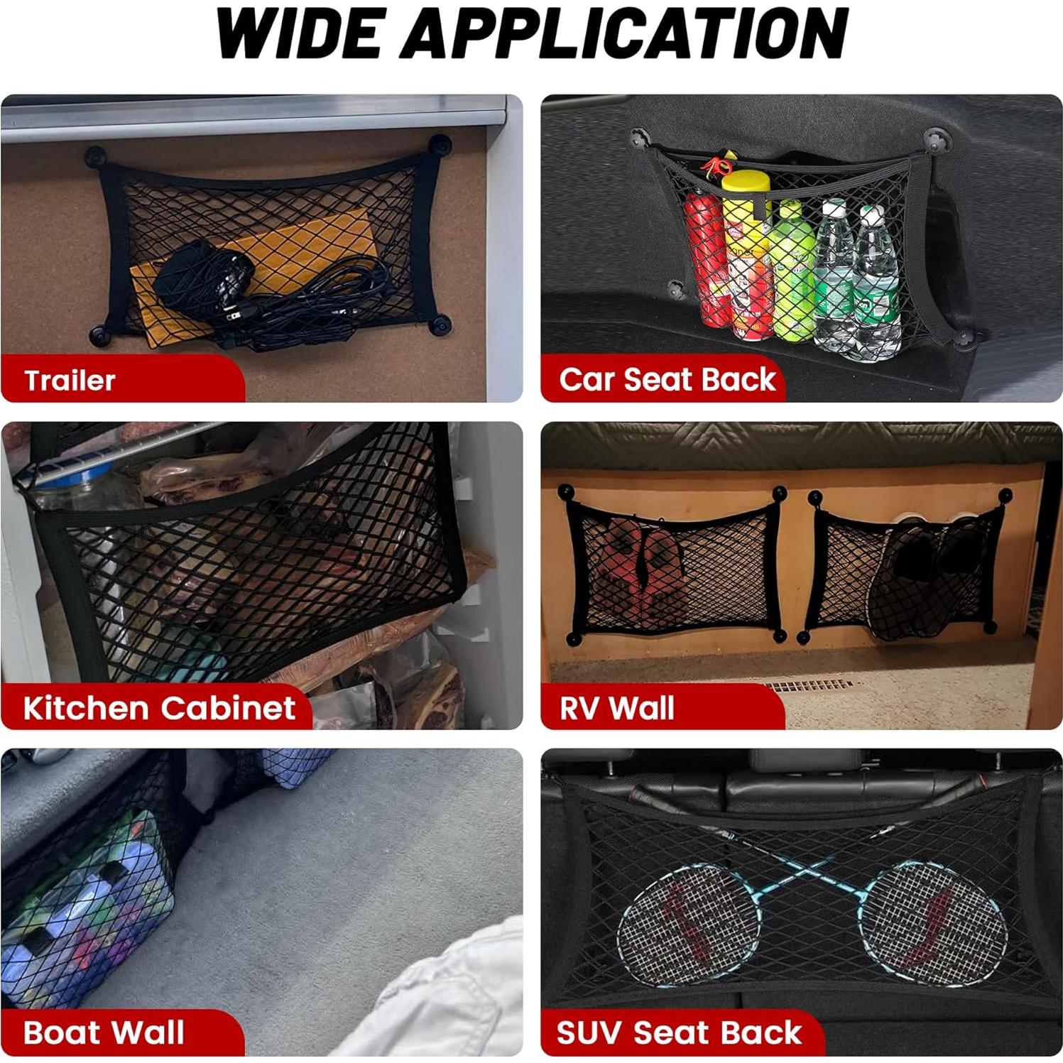 Red de Carga Elástica RED WOLF 60x25 cm para Maletero