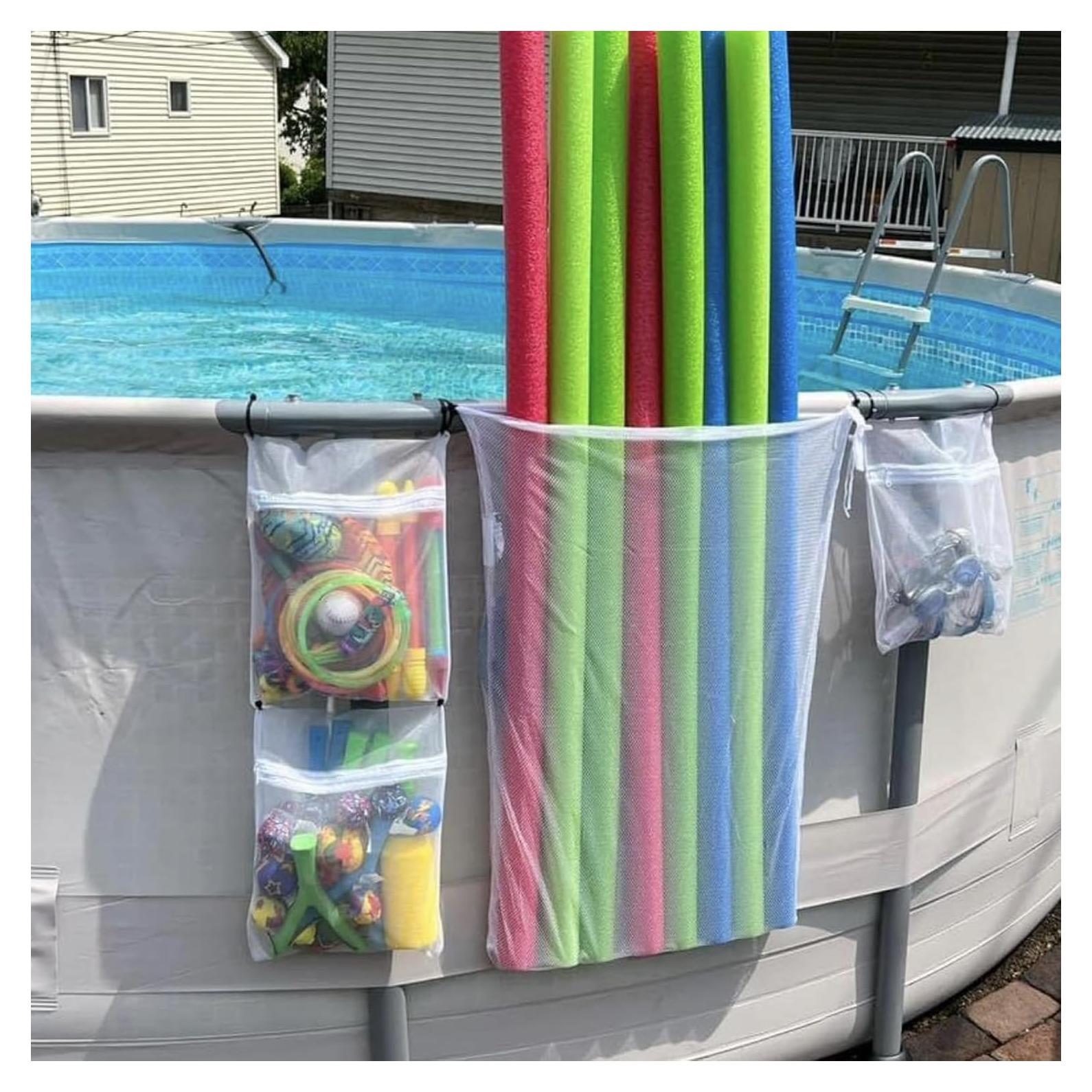 Bolsas de Almacenamiento de Malla para Piscina MCNULGUR - 4 Piezas
