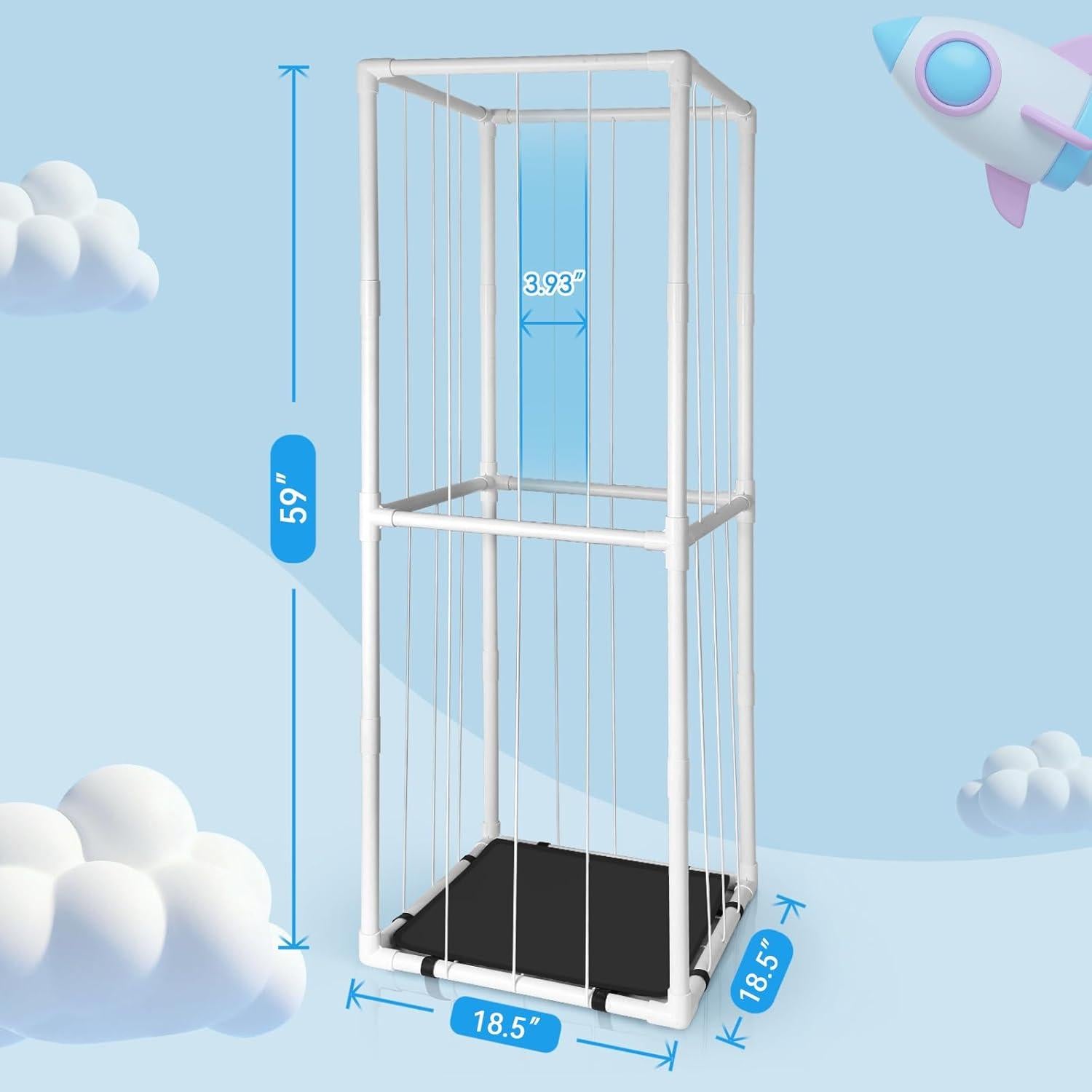 Organizador de Juguetes EULXSUD PVC 149.86cm para Peluches