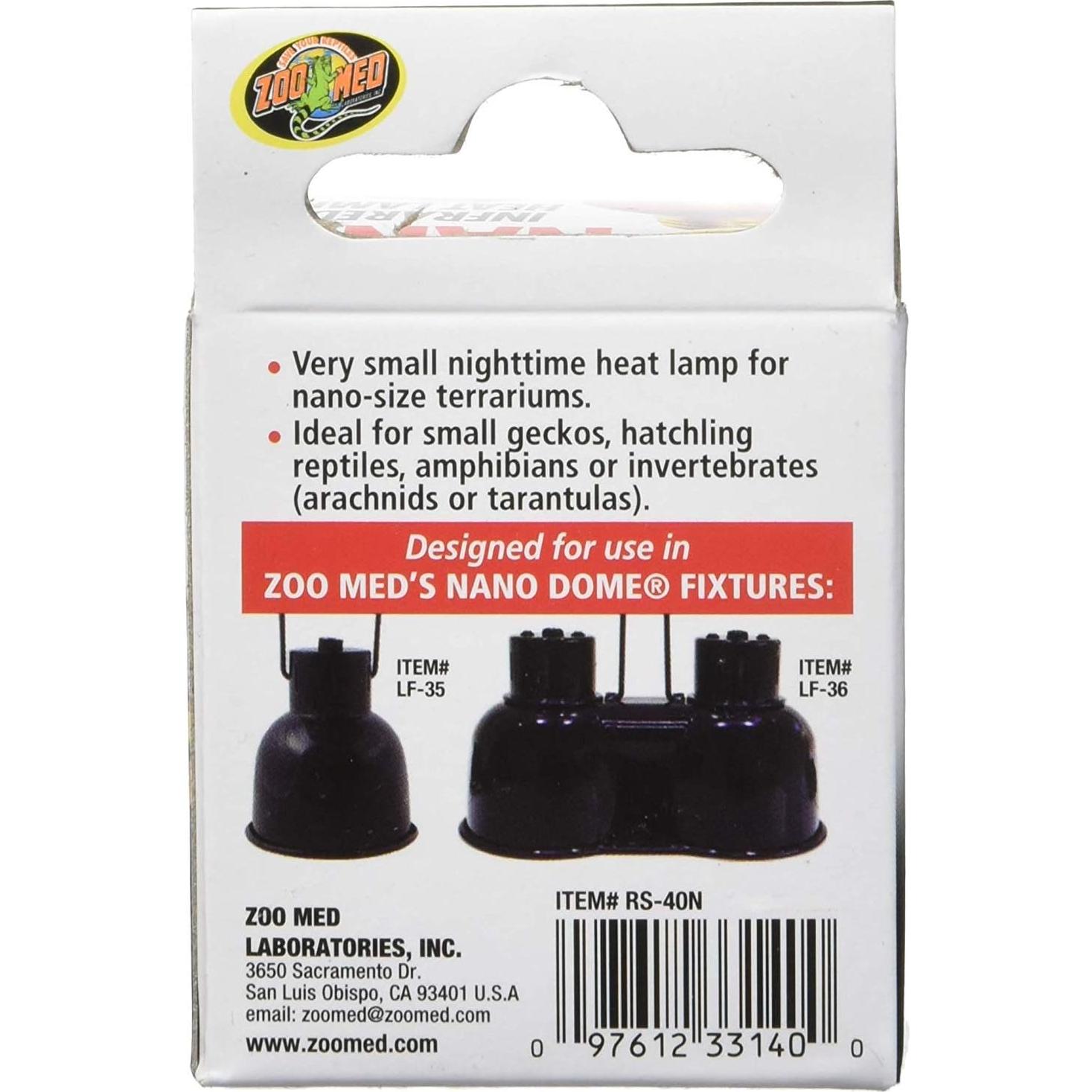 Zoo Med Lámparas de Calor Infrarrojas Nano 40W - 2 Paquete