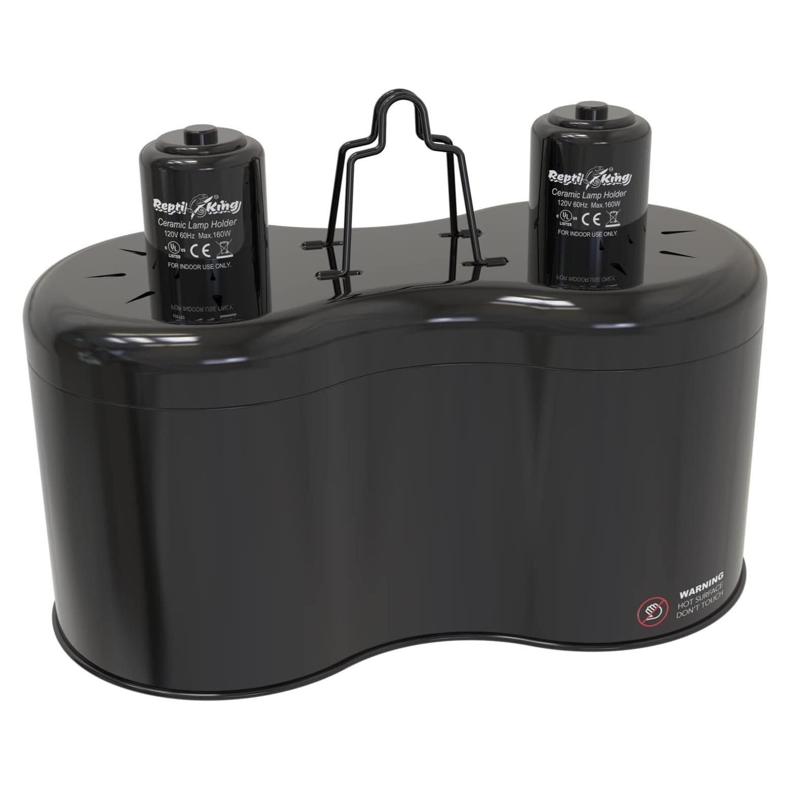 Doble Cúpula Reptil 30cm ReptiKing K8561 Luz UVB 160W