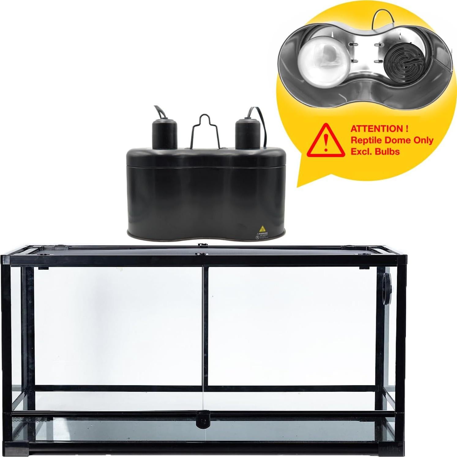 Doble Cúpula Reptil 30cm ReptiKing K8561 Luz UVB 160W