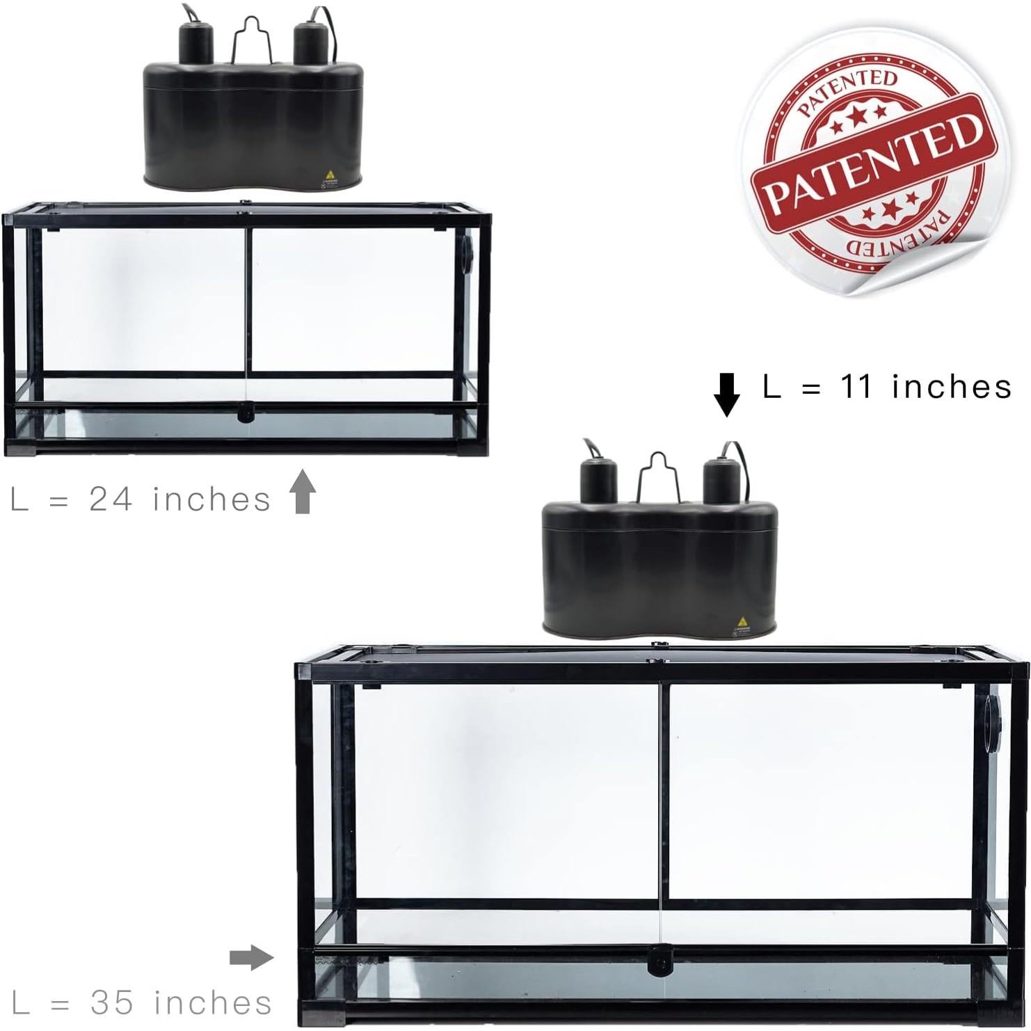 Doble Cúpula Reptil 30cm ReptiKing K8561 Luz UVB 160W