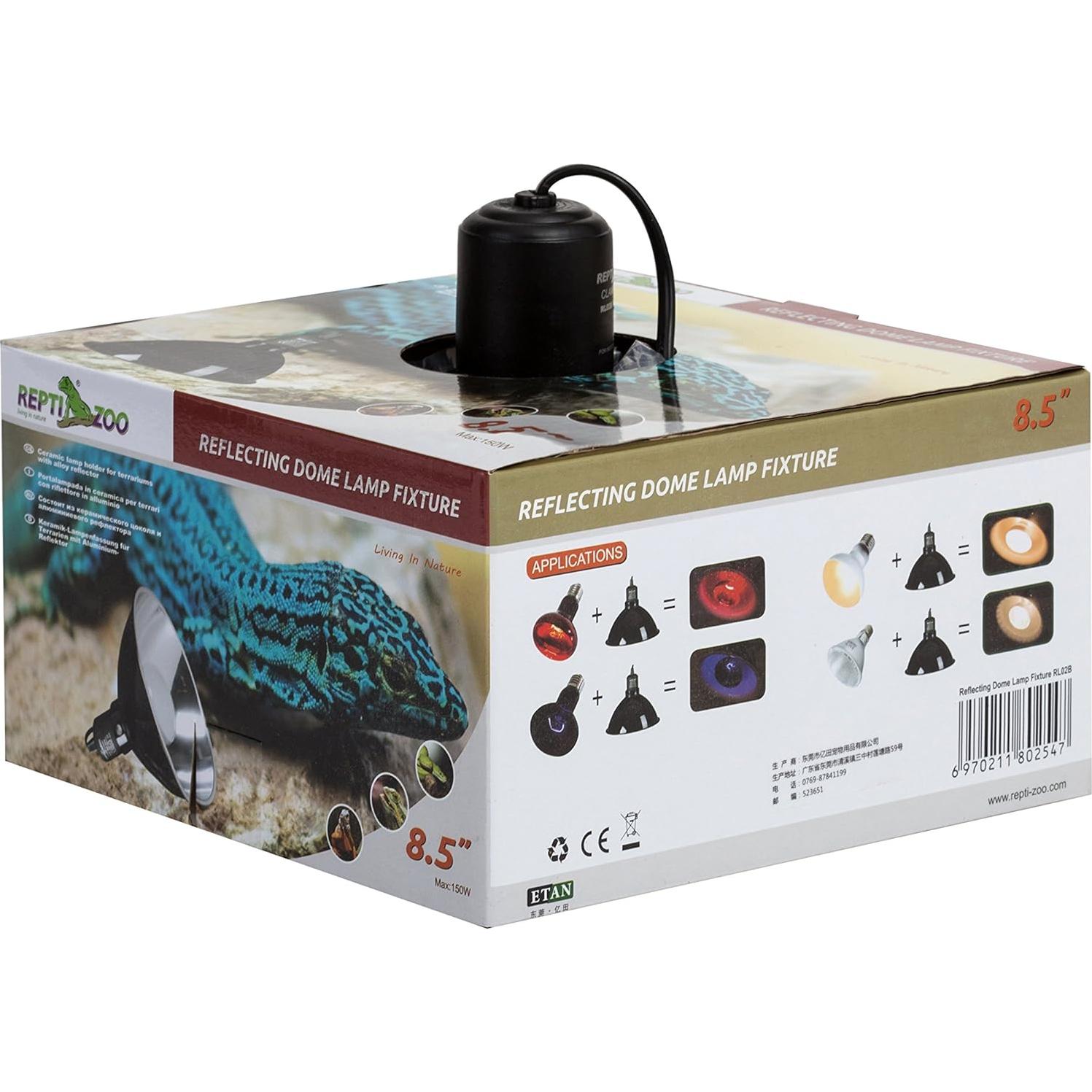 Lámpara de Reptil REPTI ZOO 21.6 cm, 150W, Reflector E26