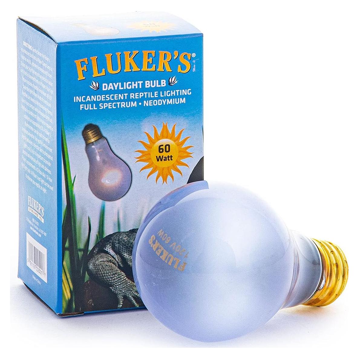 Bombilla Incandescente Fluker 60W Luz Diurna para Reptiles