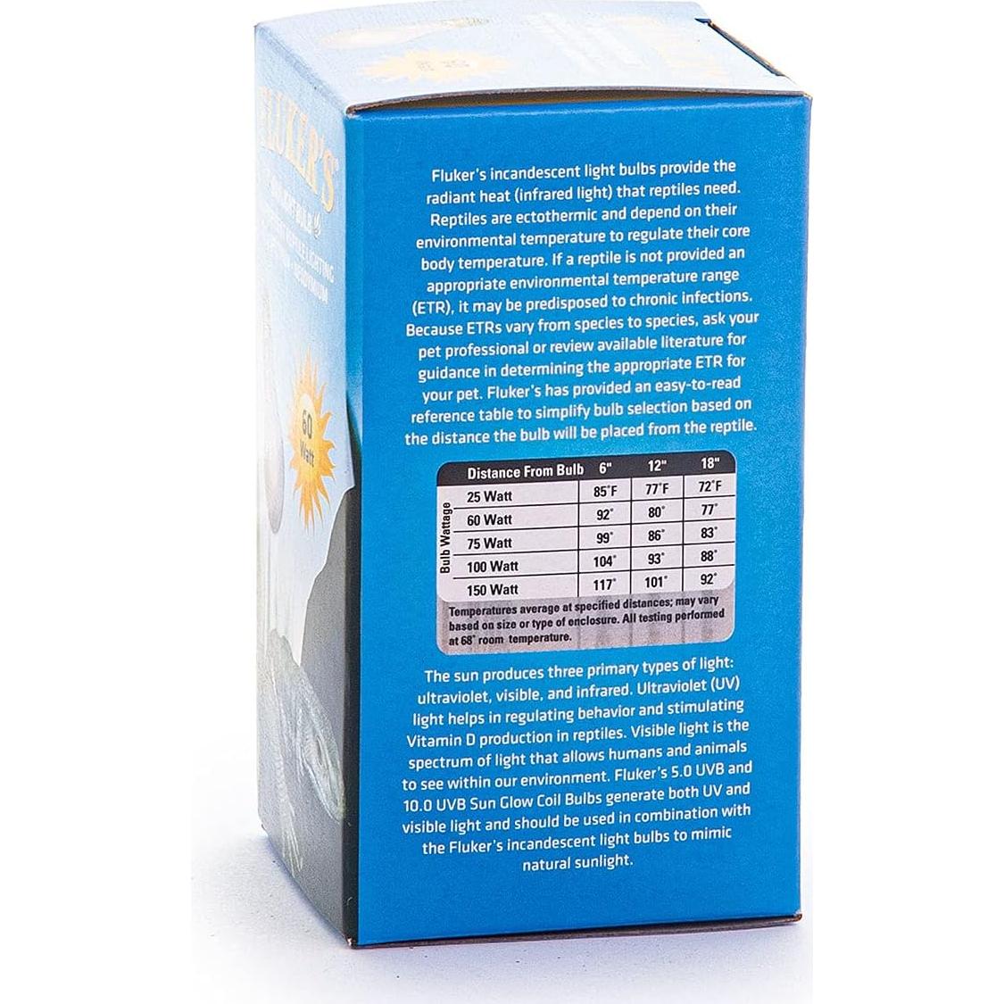 Bombilla Incandescente Fluker 60W Luz Diurna para Reptiles