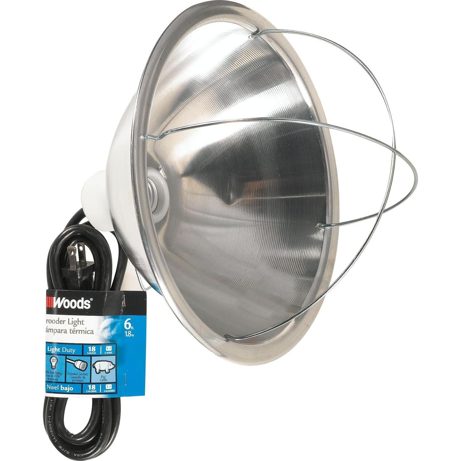 Lámpara de Cría Woods 0165 con Reflector 26.67 cm 250W