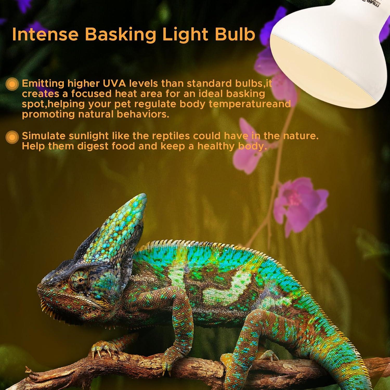 Lámpara de Calor UVA UVB ToxiRium 75W para Reptiles - 2pcs