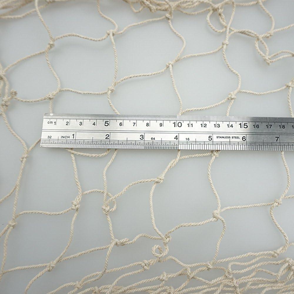 Red de Pesca Decorativa Bilipala 200x100 cm Algodón Blanco