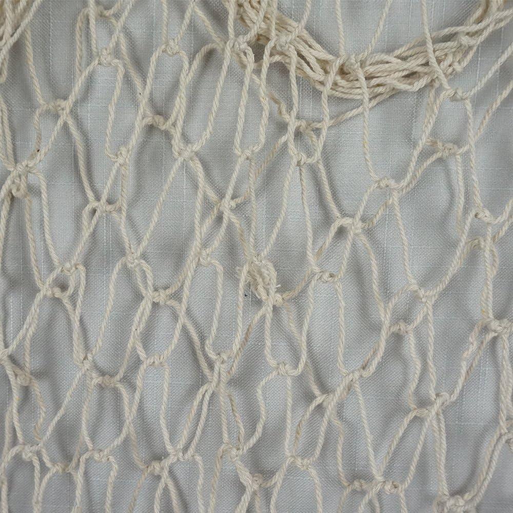 Red de Pesca Decorativa Bilipala 200x100 cm Algodón Blanco