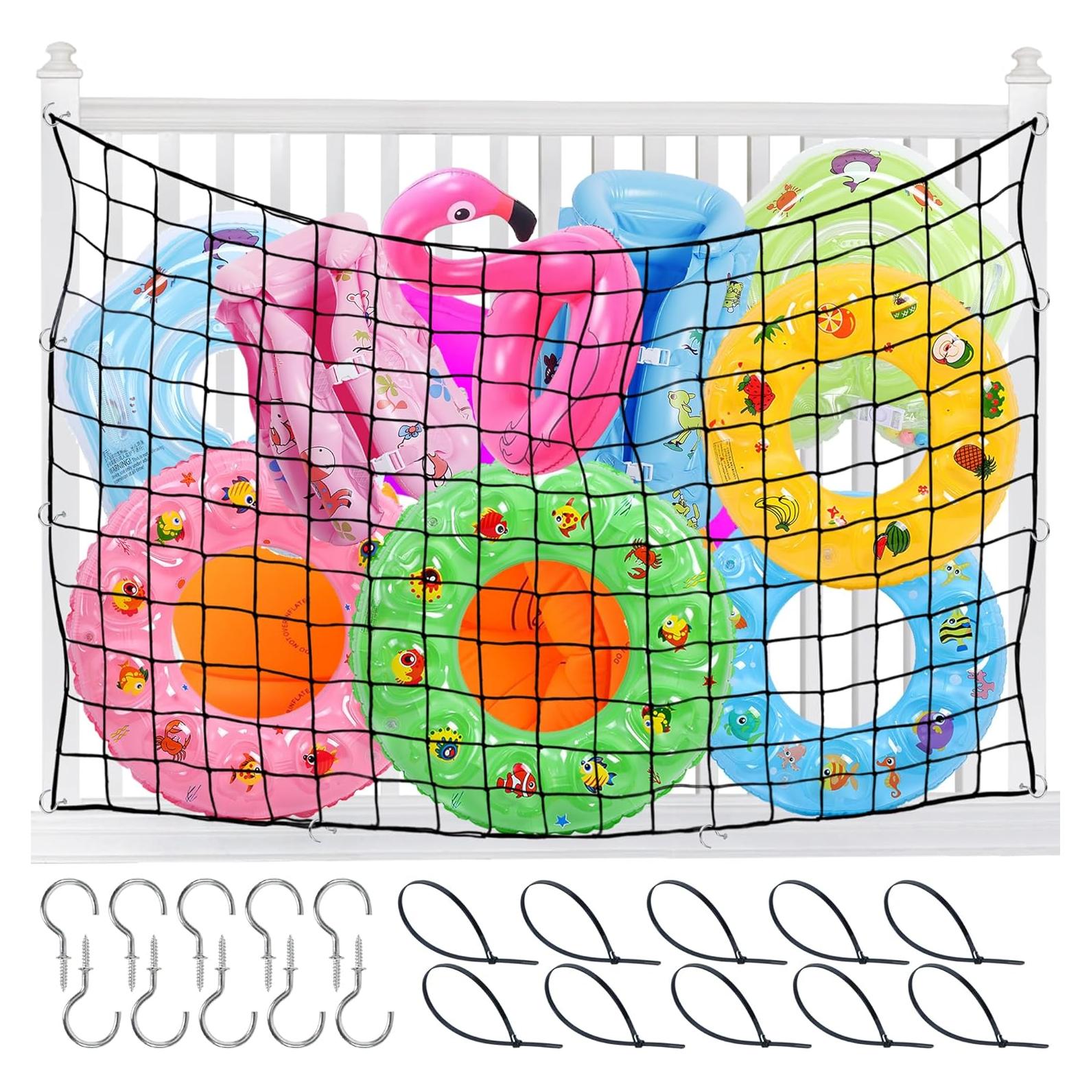 Red de Almacenamiento de Juguetes de Piscina Muximud 120x180cm